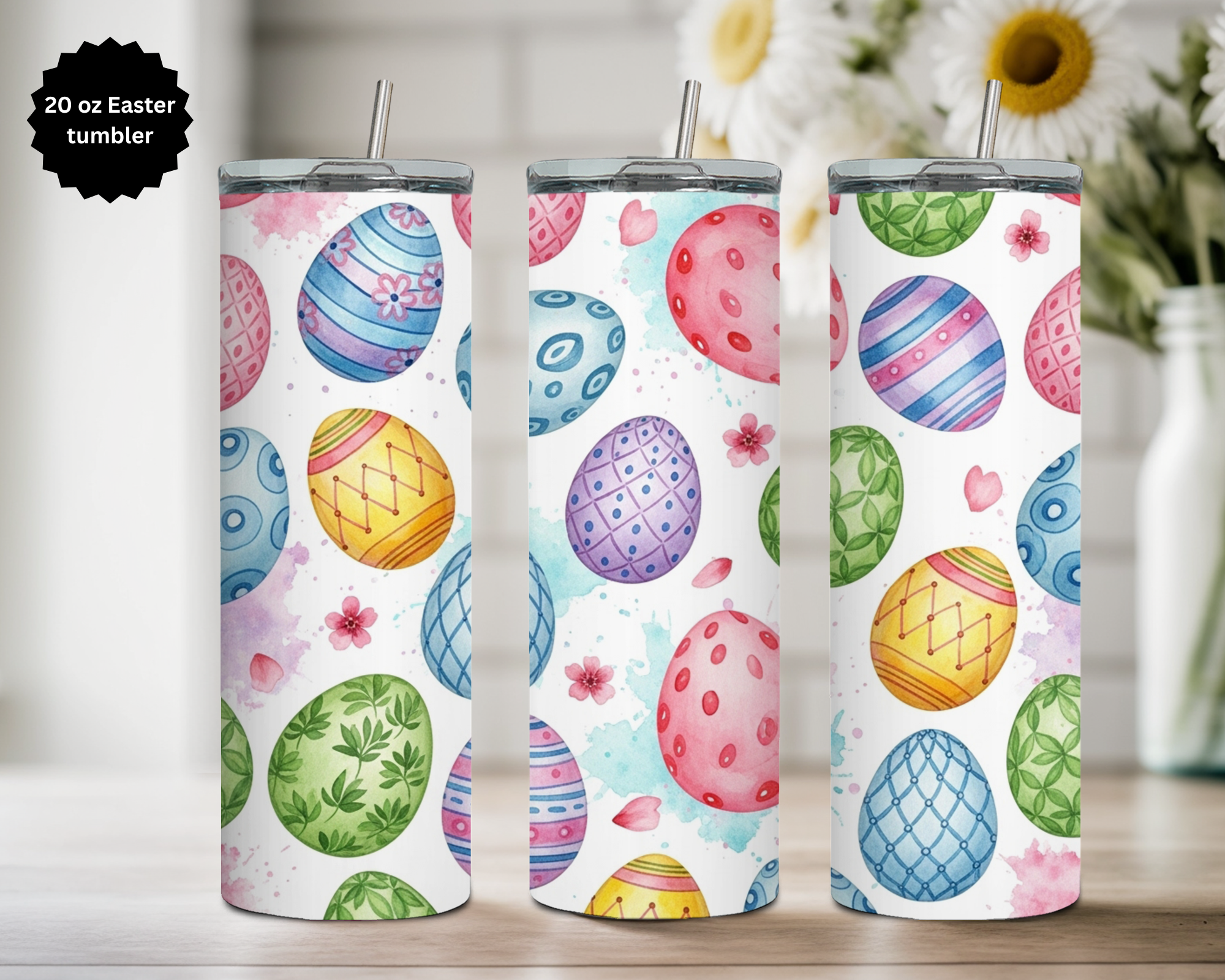 20 oz Easter Tumbler Collection. Multiple Images Available.
