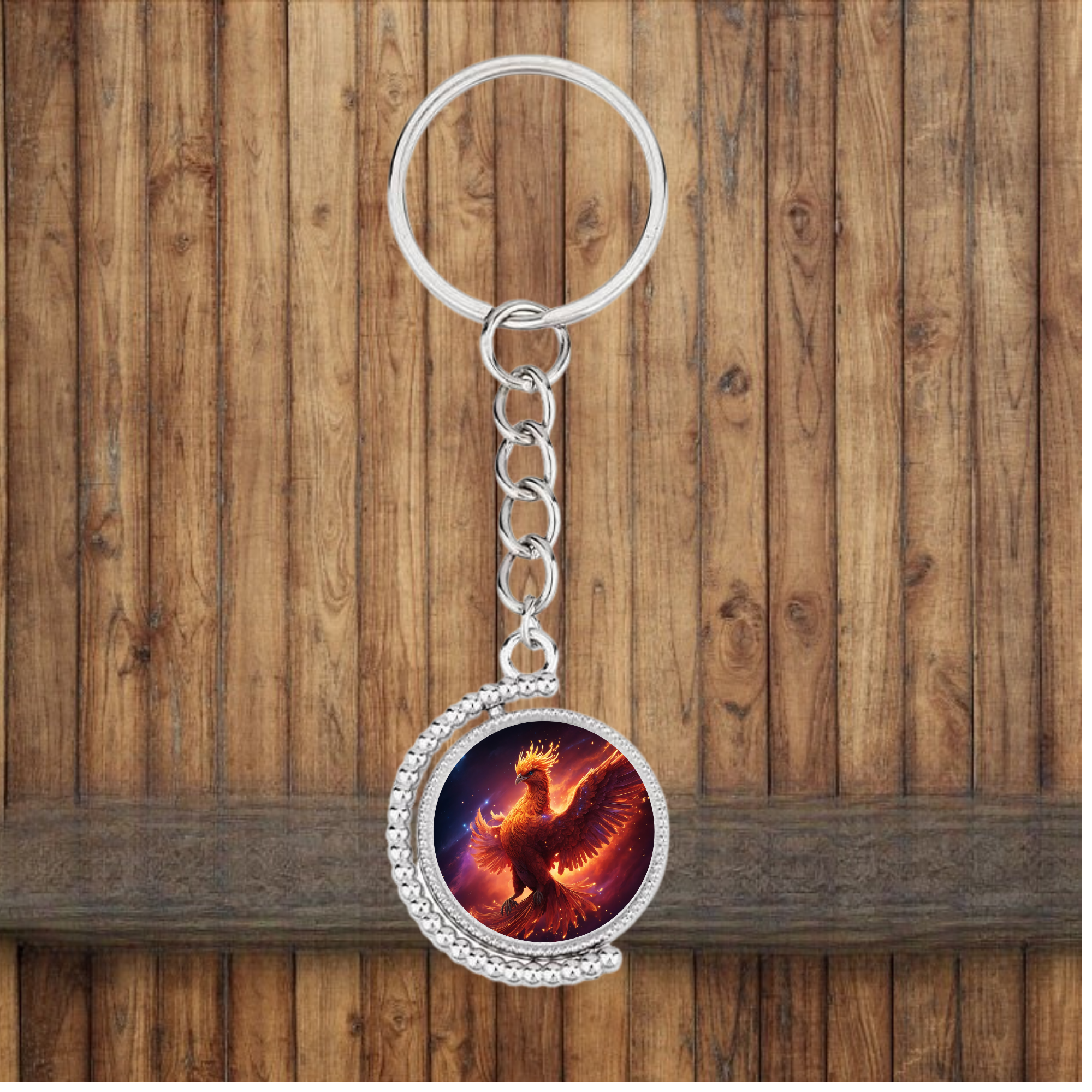Phoenix Bezel Keychain