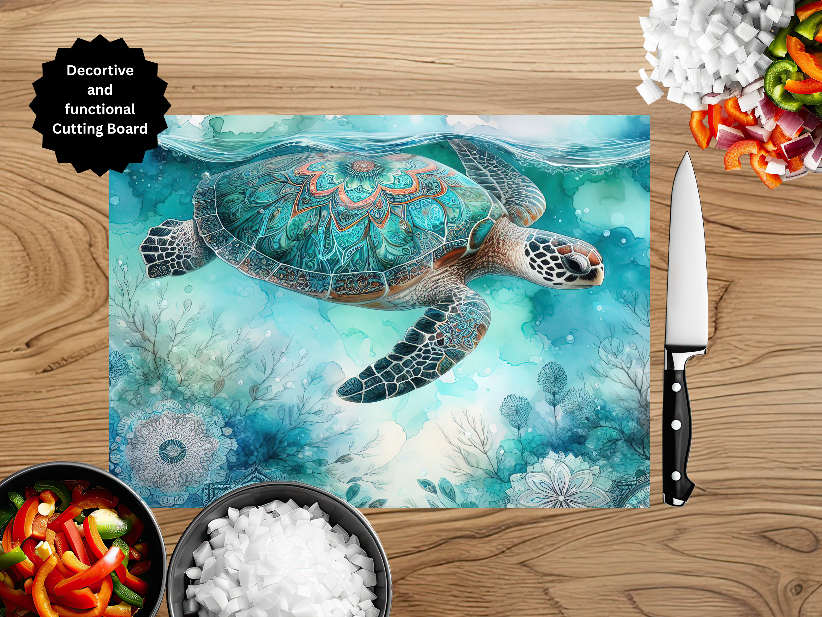 Sea Turtle Cutting Board
