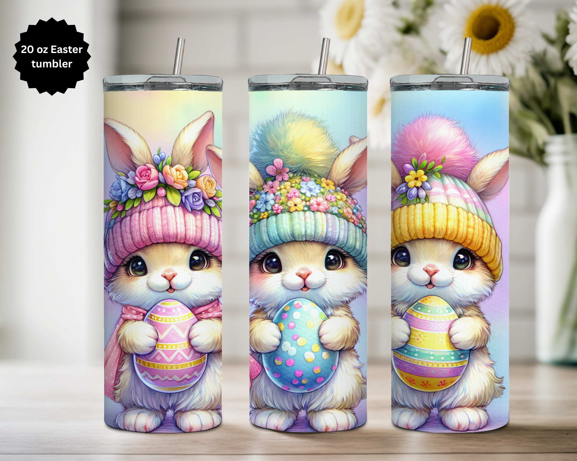 20 oz Easter Tumbler Collection. Multiple Images Available.
