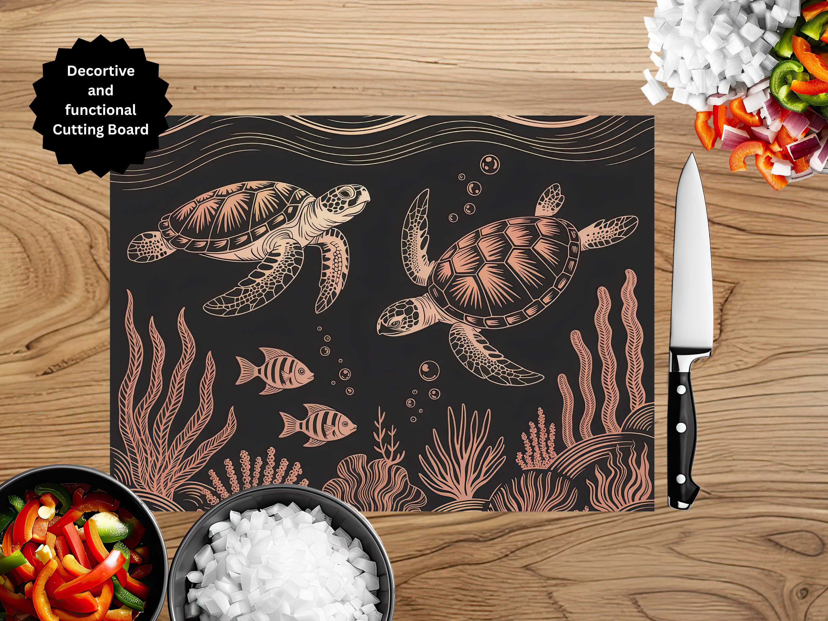 Sea Turtle Cutting Board
