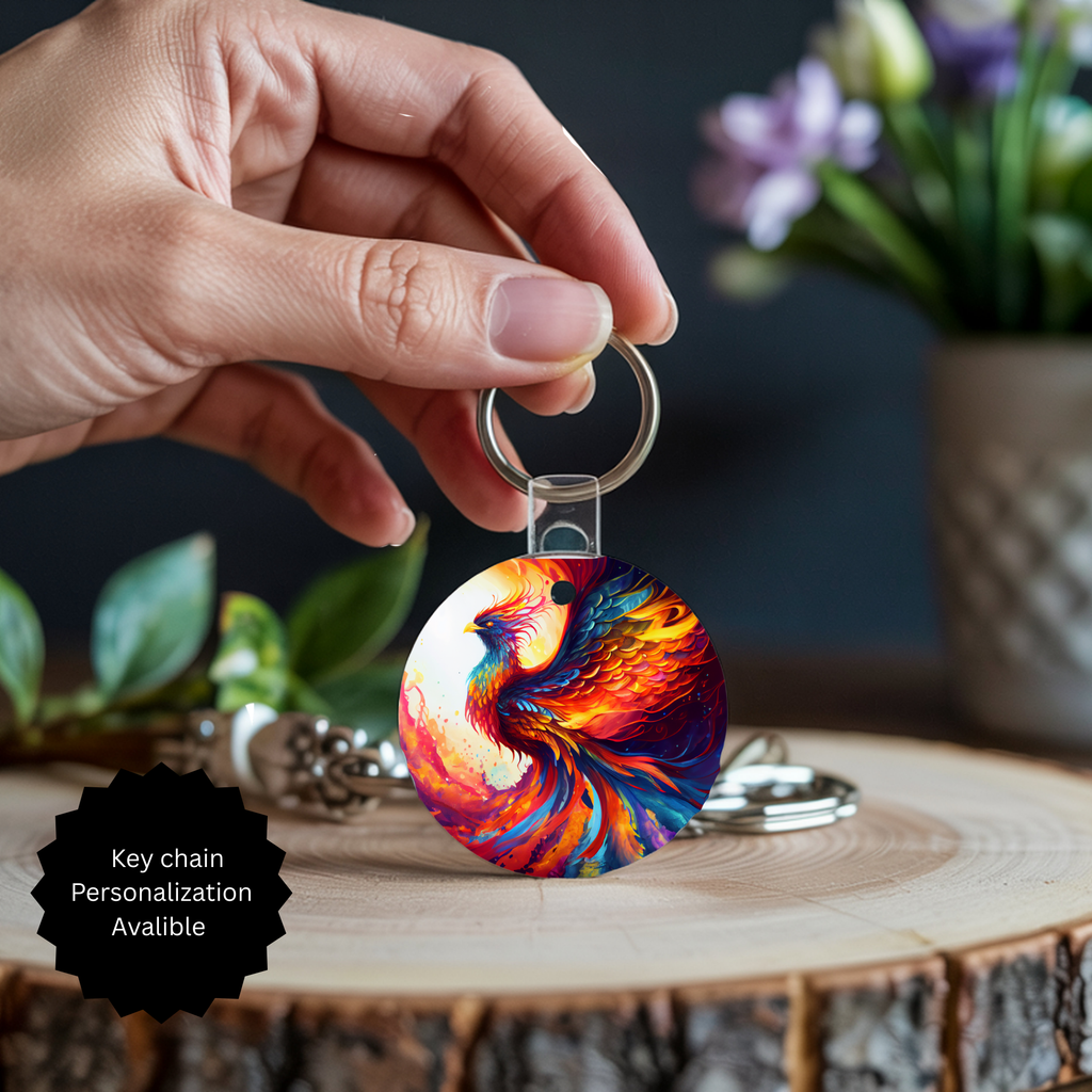 Phoenix Keychain - Mythical Fire Bird Accessory
