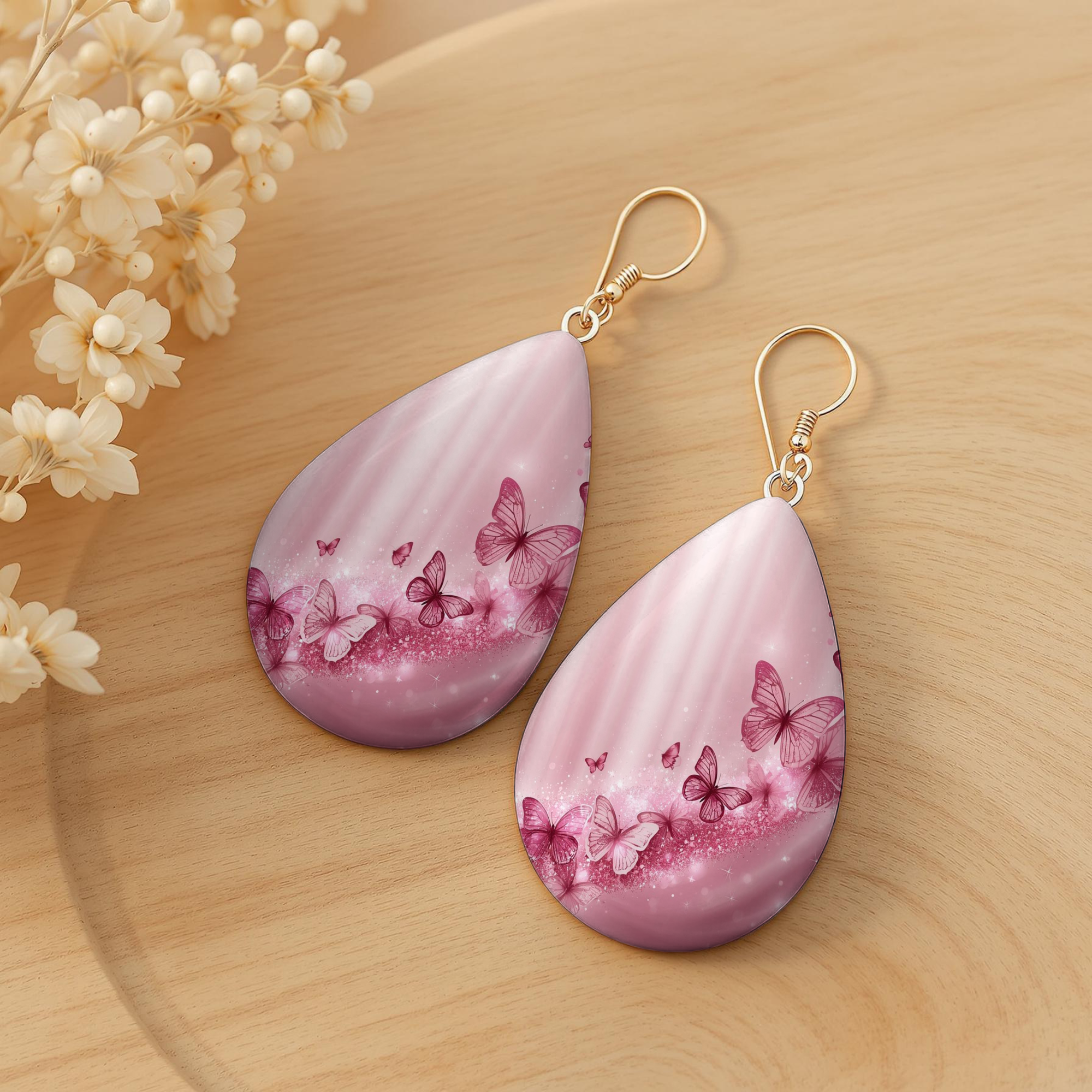 Butterfly Teardrop Earrings