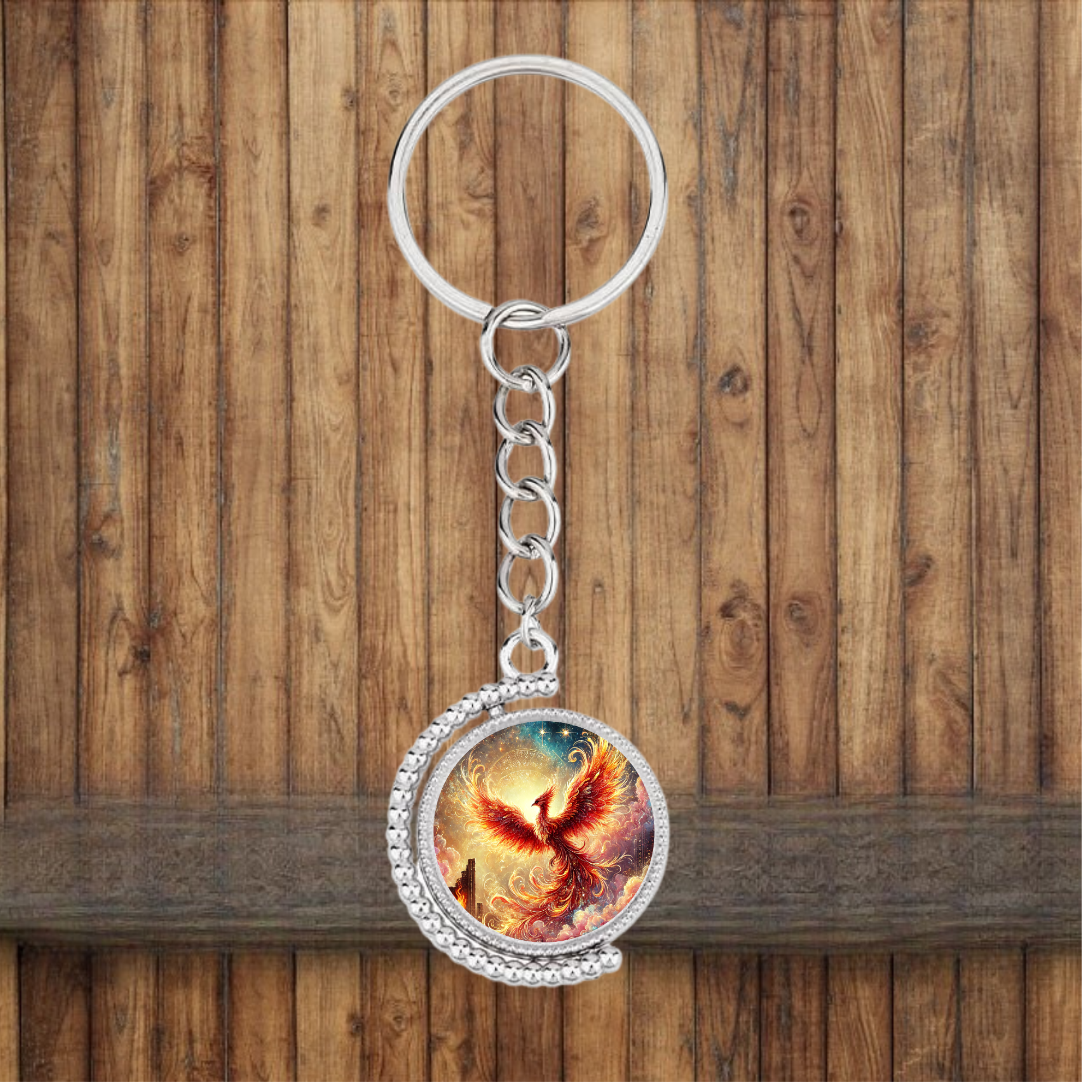 Phoenix Bezel Keychain
