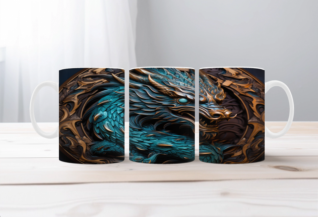 Majestic Dragon Scales Coffee Mug