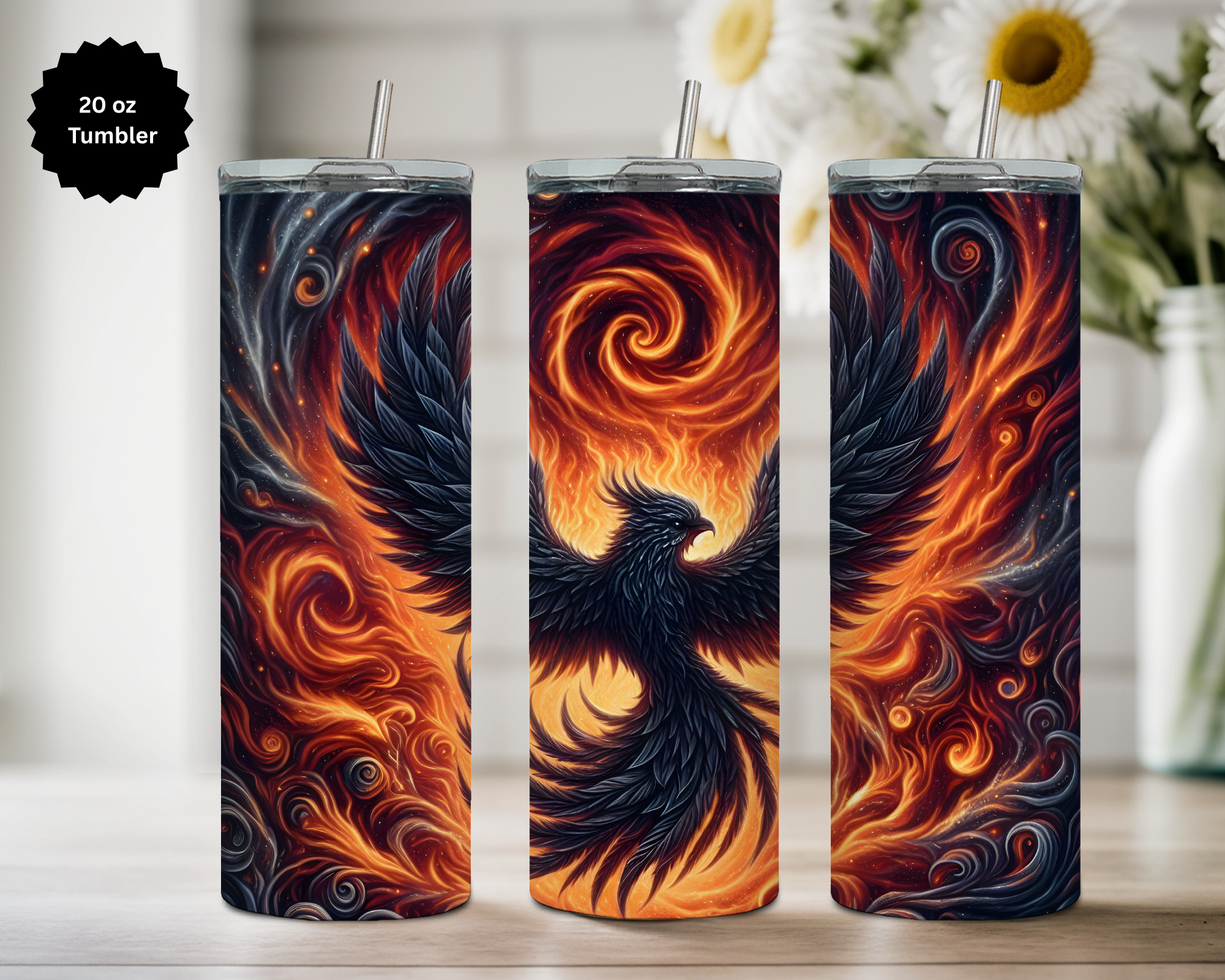 Phoenix 20 oz Stainless Steel Tumbler - Rise & Shine Collection