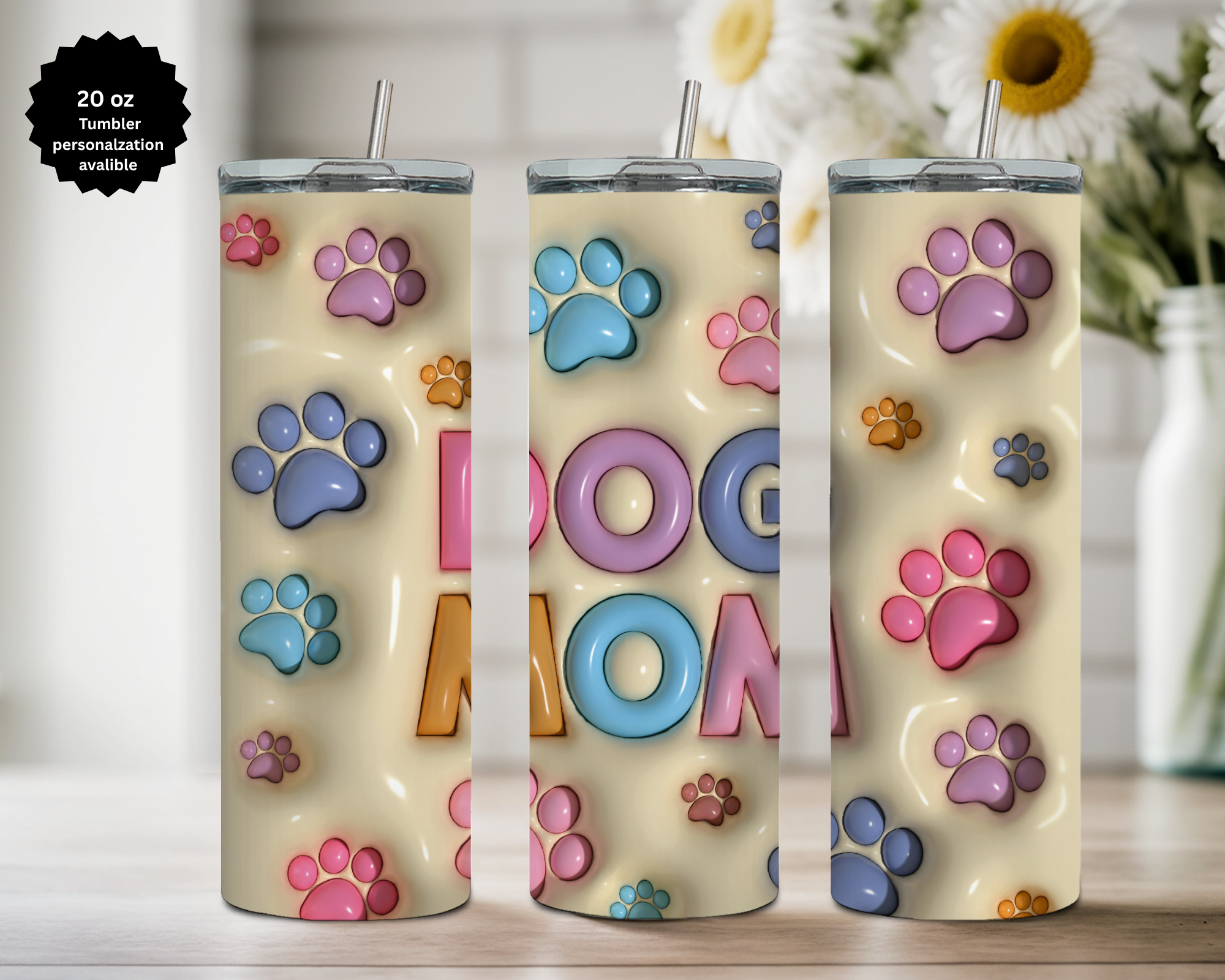 All Mother's 20 oz Stainless Steel Tumbler - Human, and Paws
