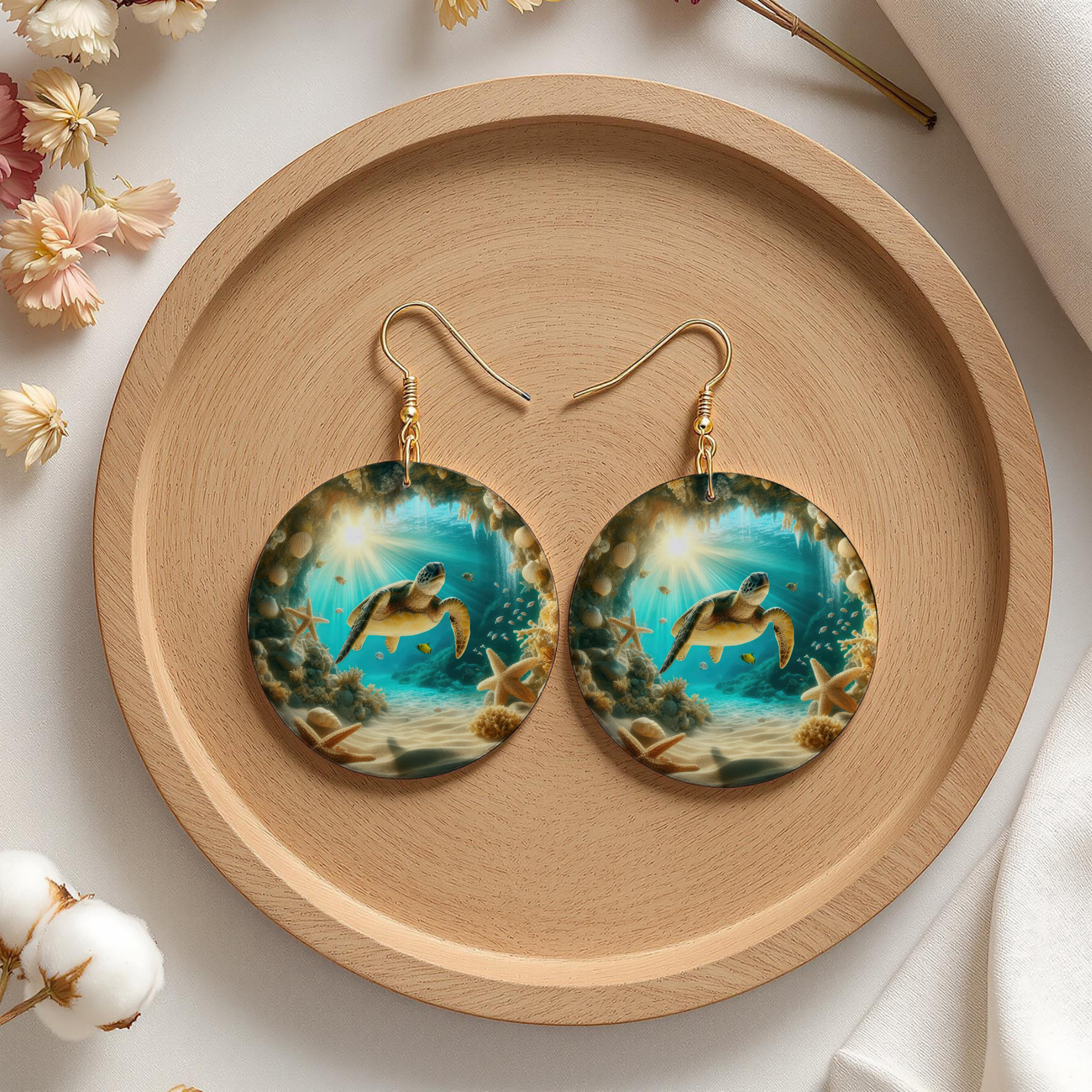 Sea Turtle Earrings — Choose Your Design