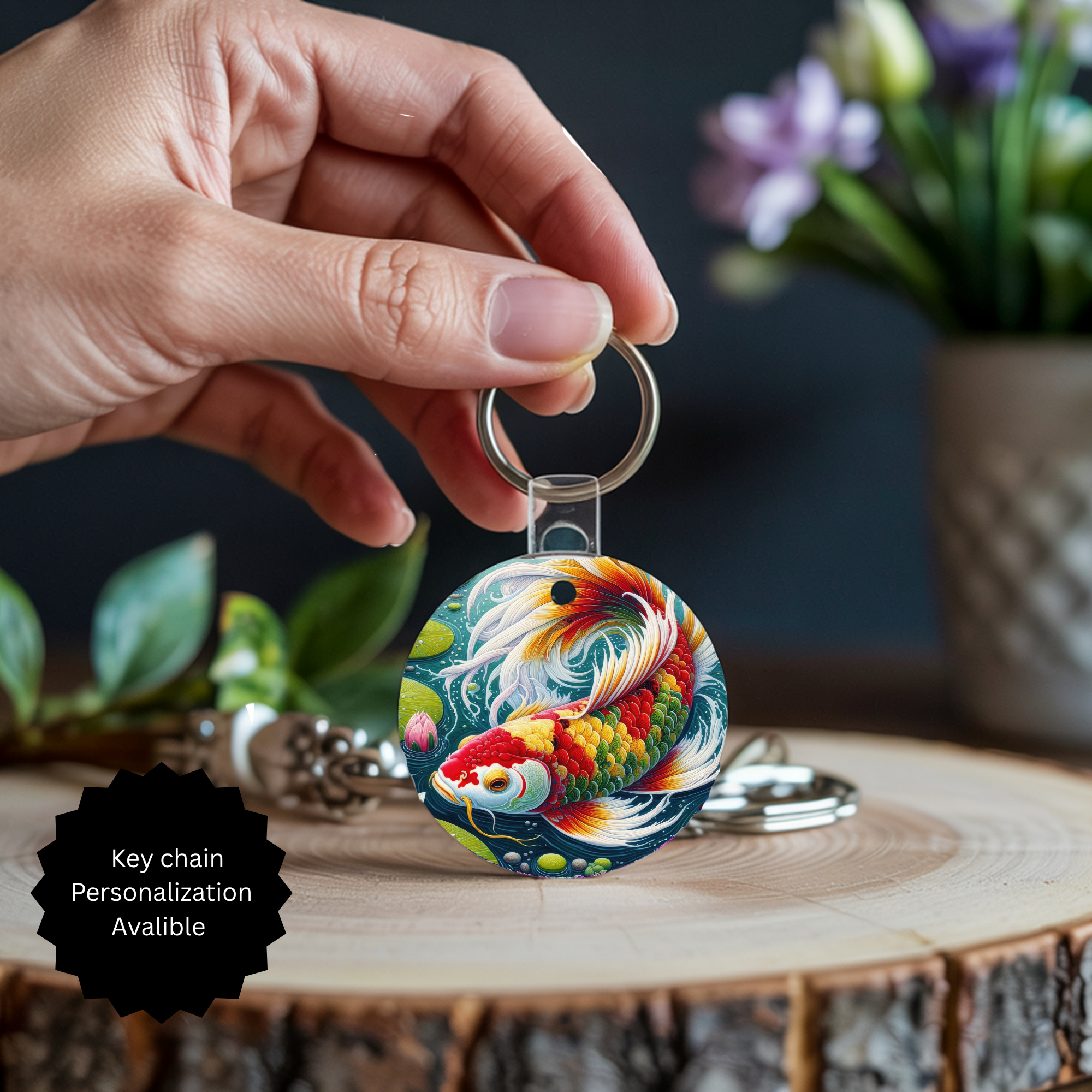 Koi Fish Keychain