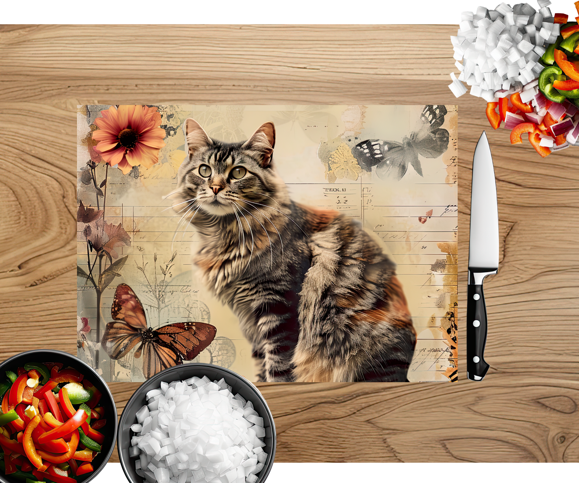 Purrfect Prep Cutting Board