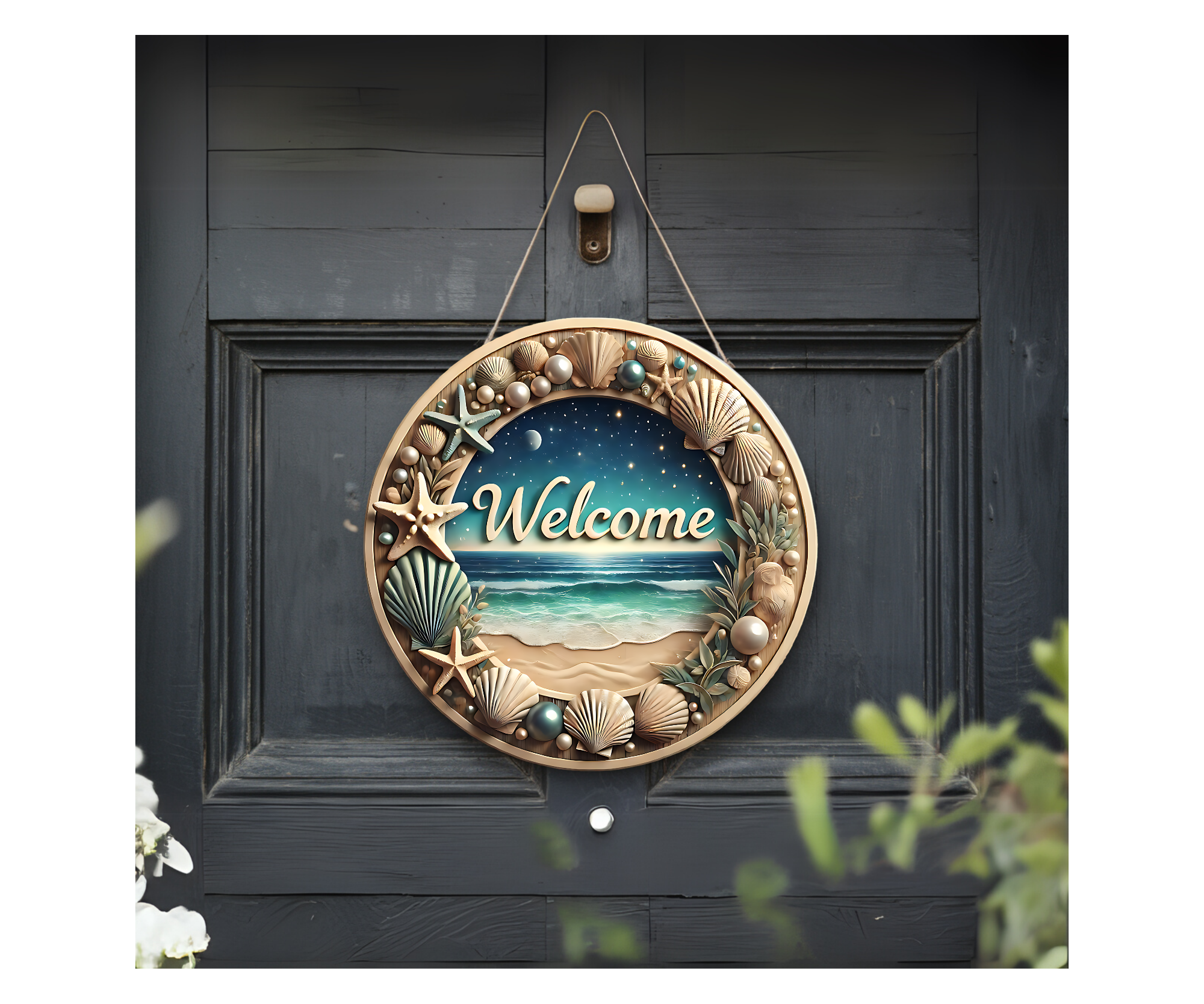 Salty Air Welcome Door Signs