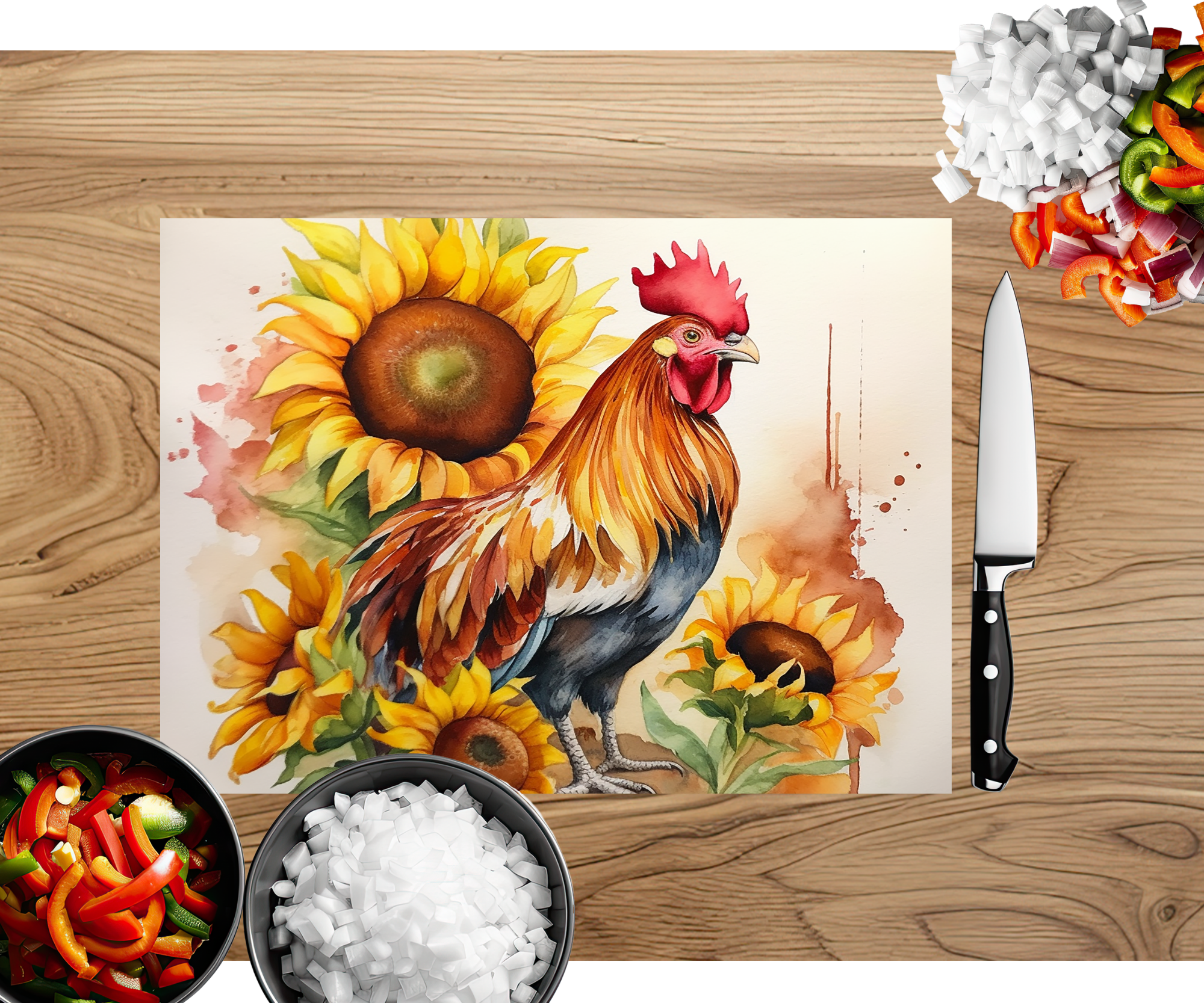 Cluck and Chop Chicken Cutting Boards