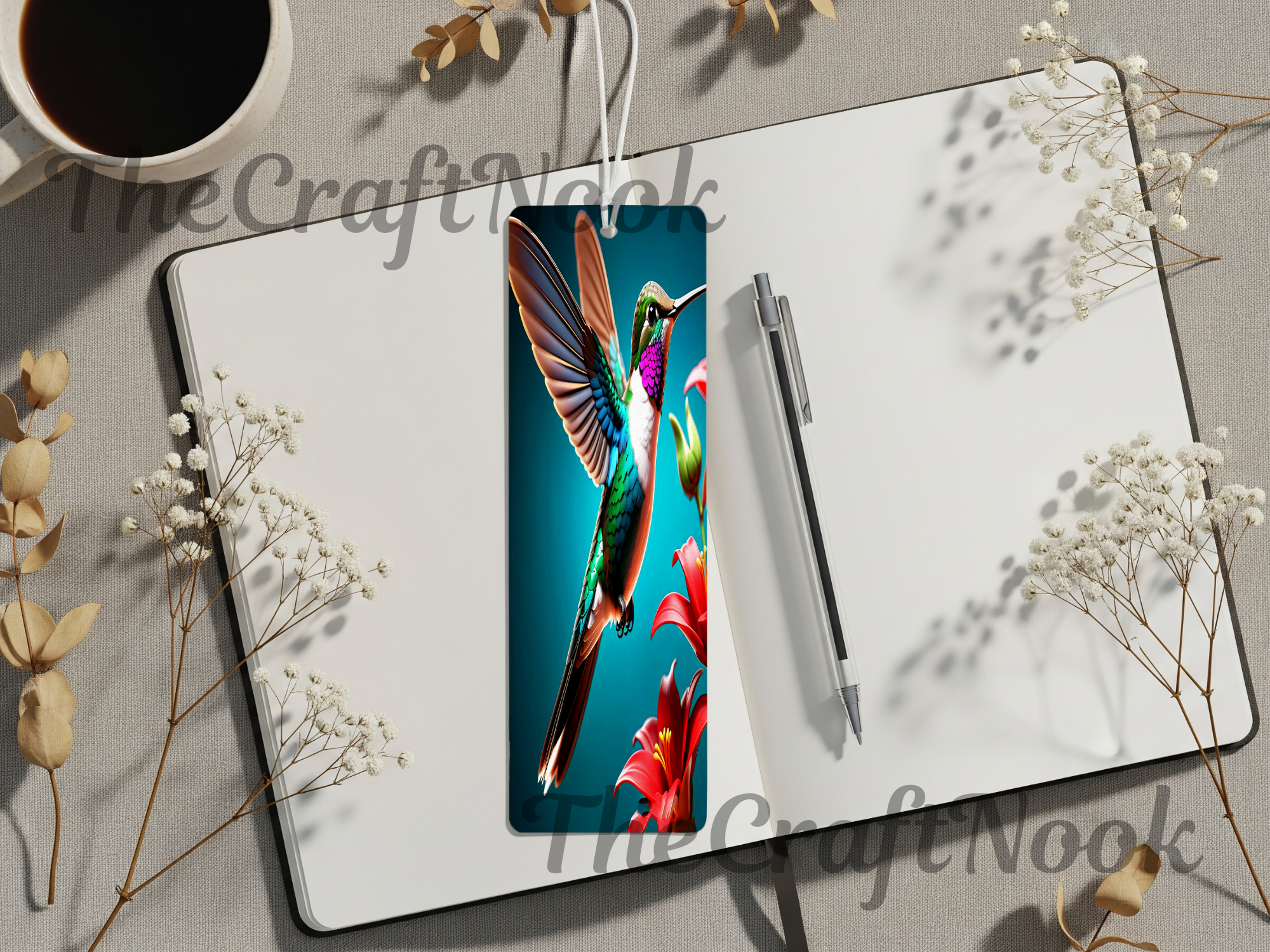 Aluminum Metal Bookmarks, Hummingbird Images Let your next chapter bloom. 🌺✨