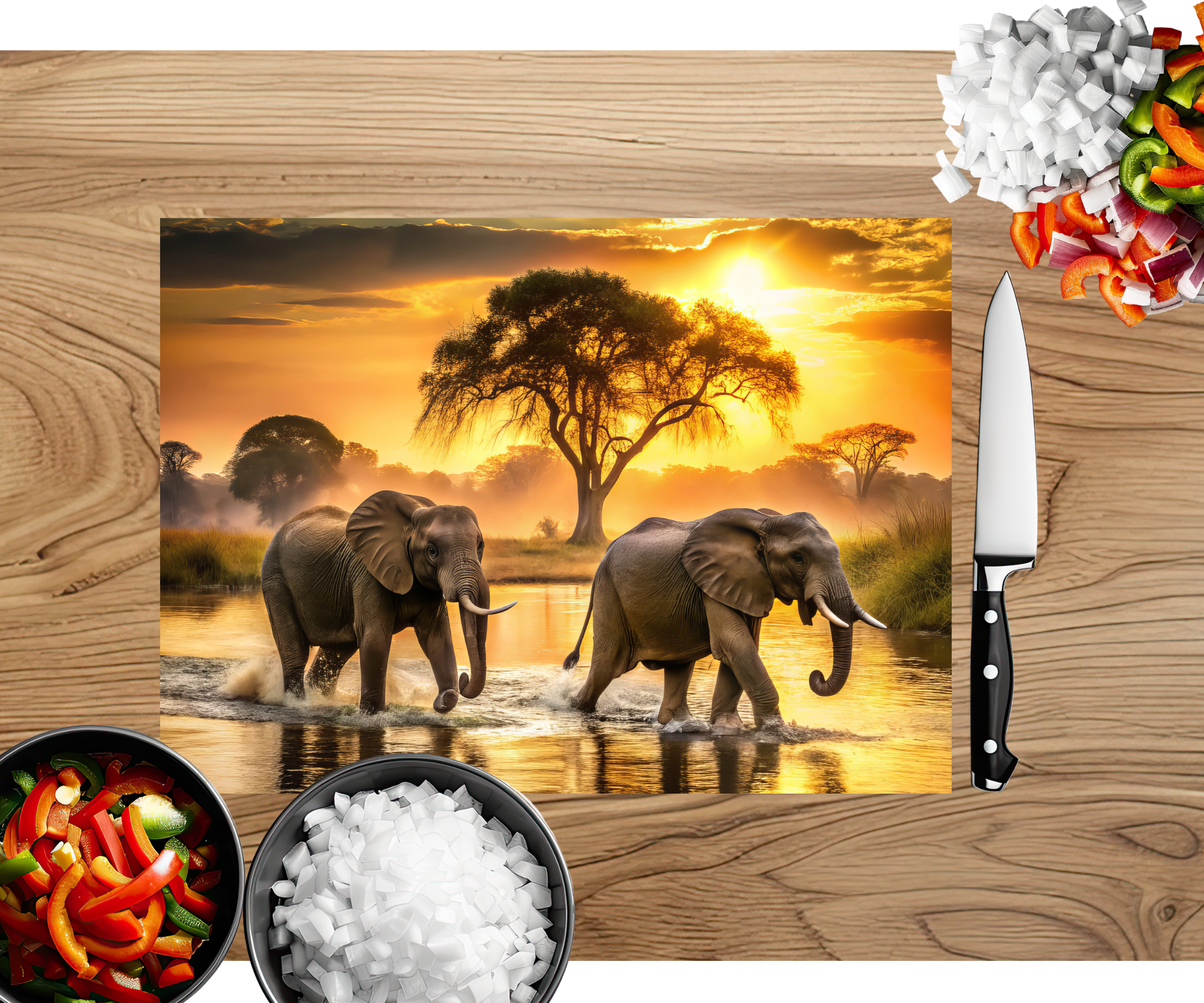 Wise & Wonderful Elephant Chopping Board