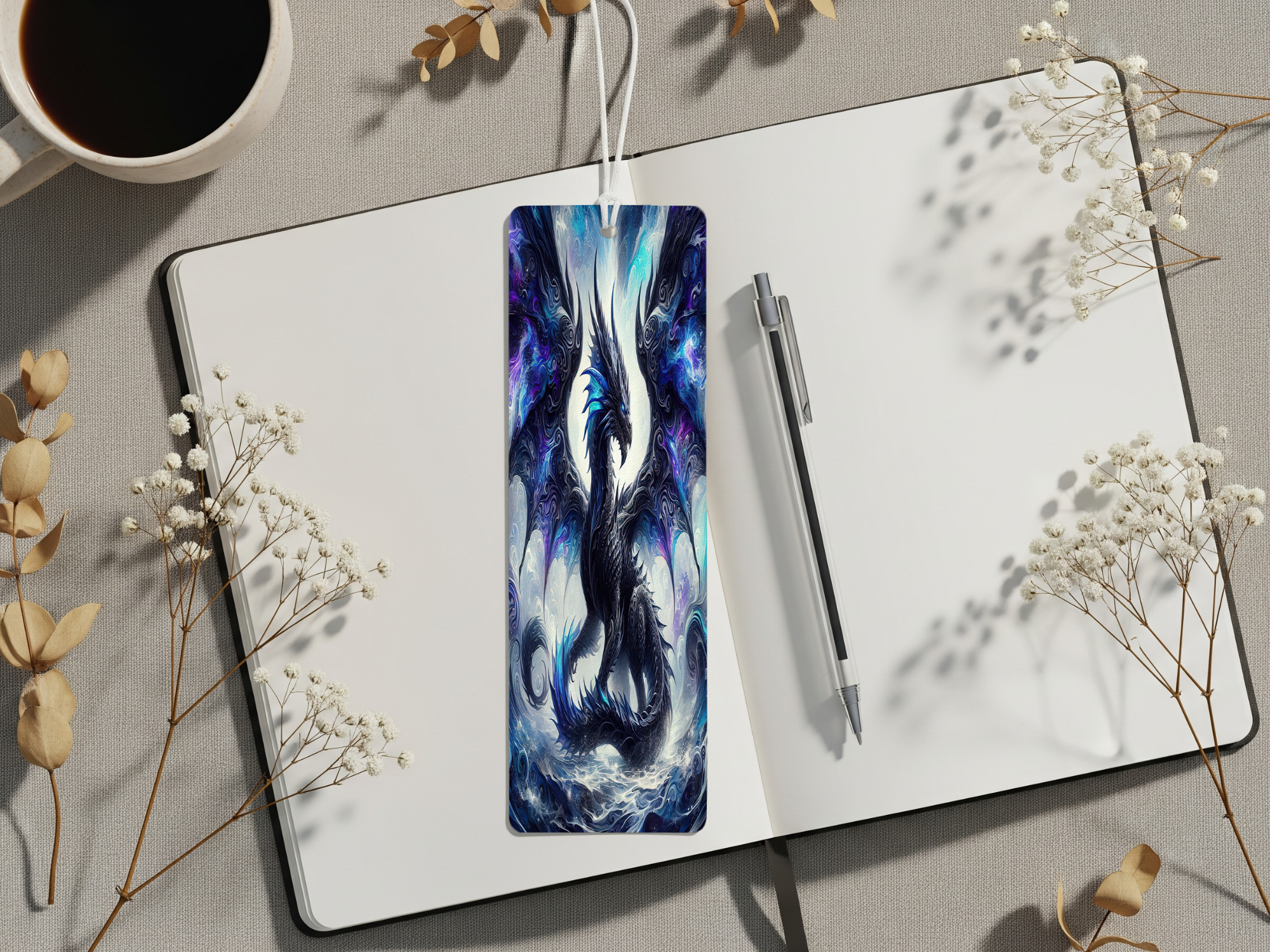 Aluminum Metal Bookmarks, Dragon Images. Mark your place in every adventure with a mystical dragon companion