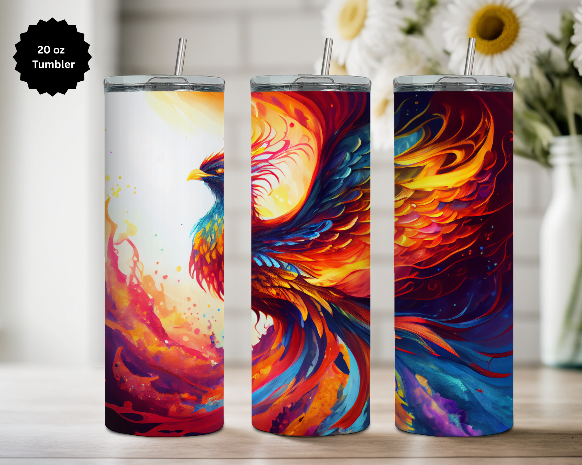 Phoenix 20 oz Stainless Steel Tumbler - Rise & Shine Collection