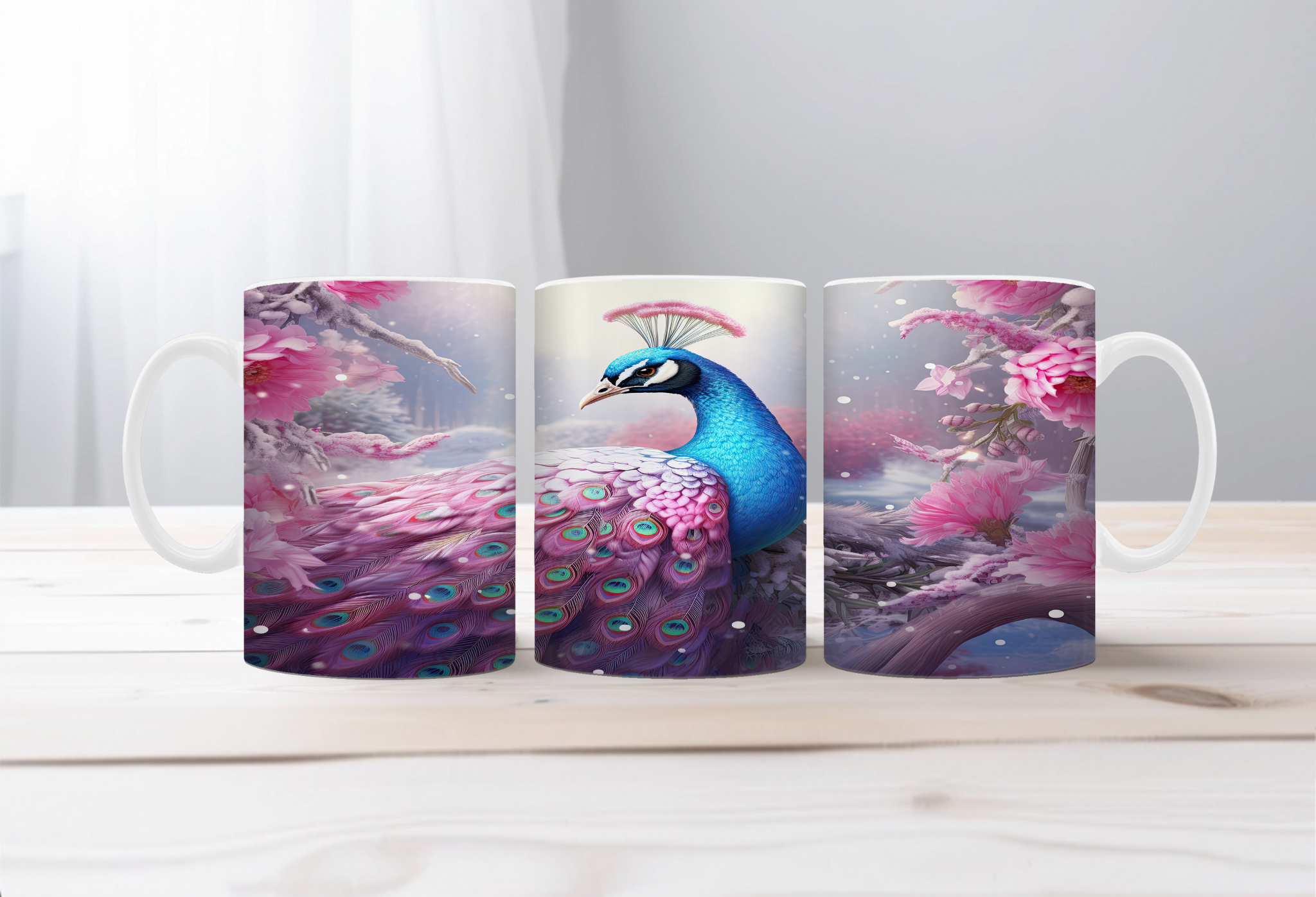 Peacock Magic Morning Mug