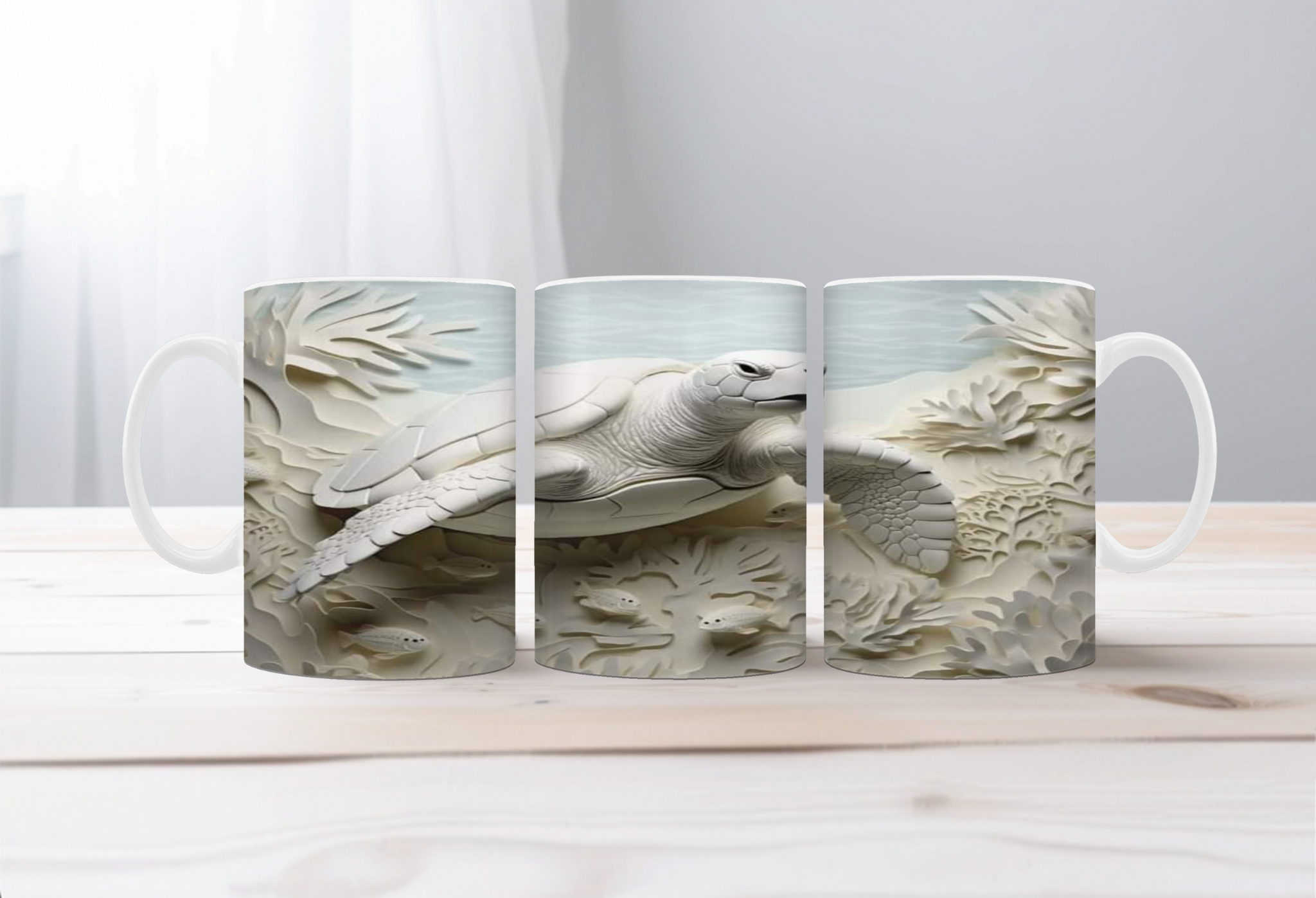Shell‑O Sunshine Sea Turtle Mugs