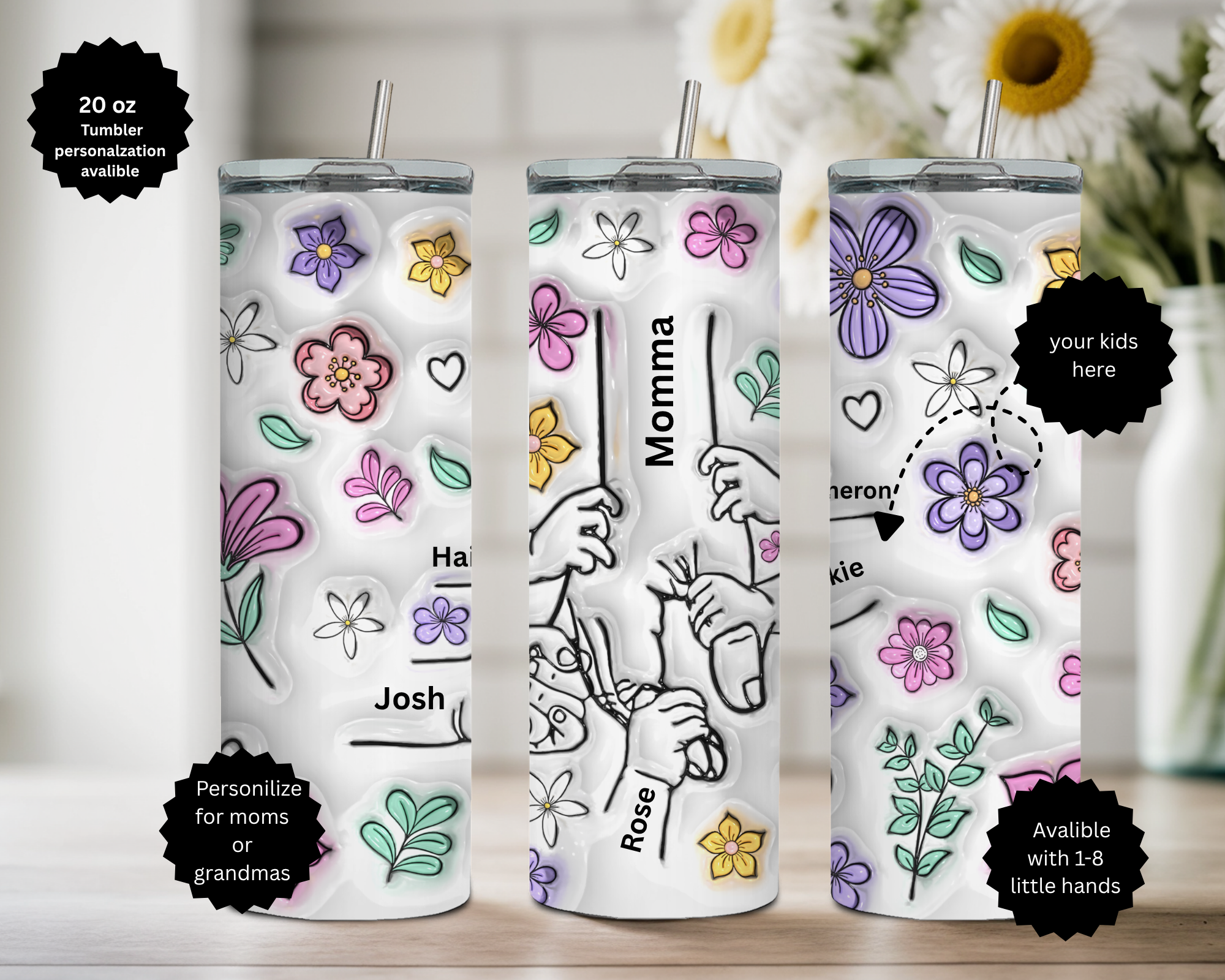 All Mother's 20 oz Stainless Steel Tumbler - Human, and Paws