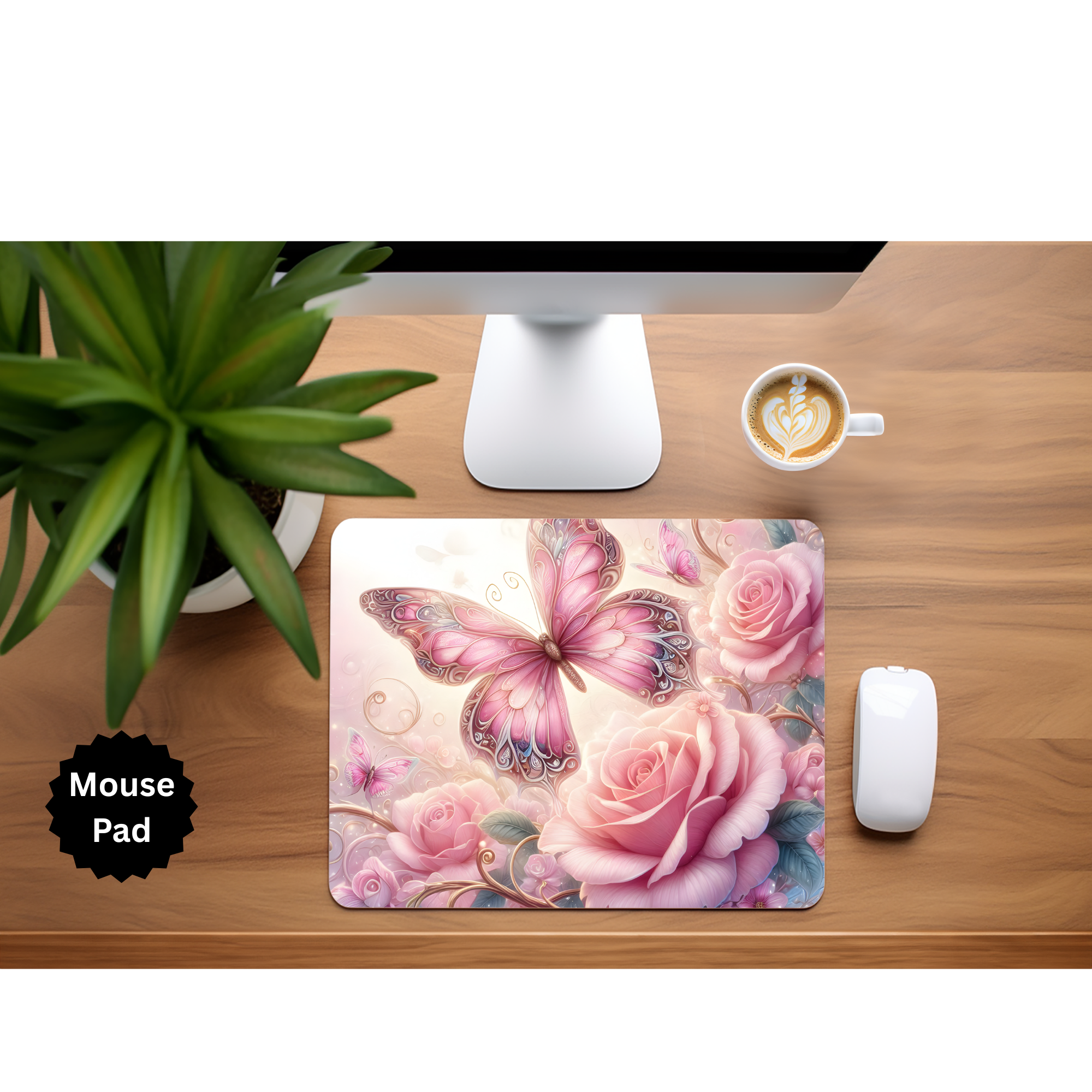Butterfly mouse pad