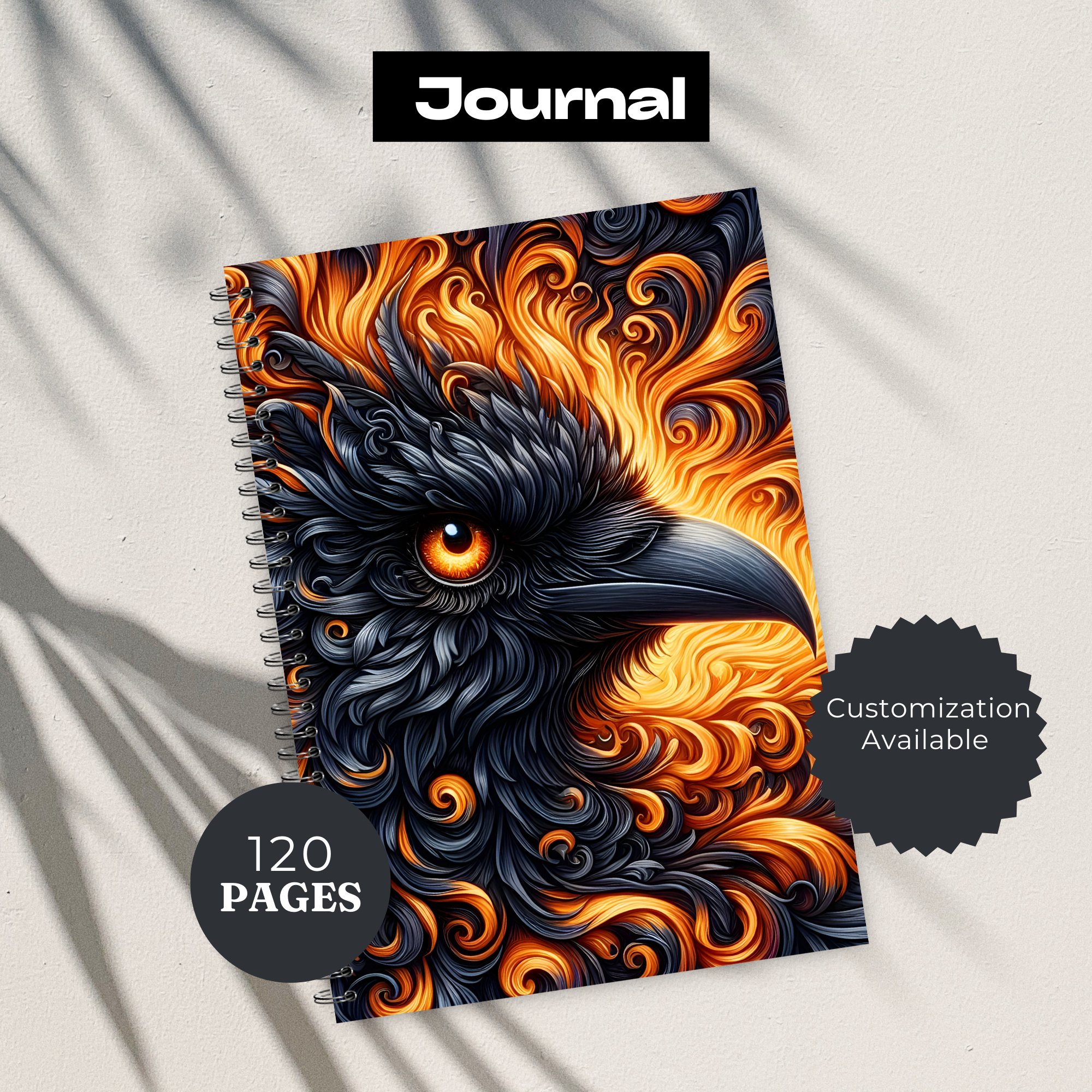 Phoenix Journal - 120 Page Lined Notebook for Writing & Planning