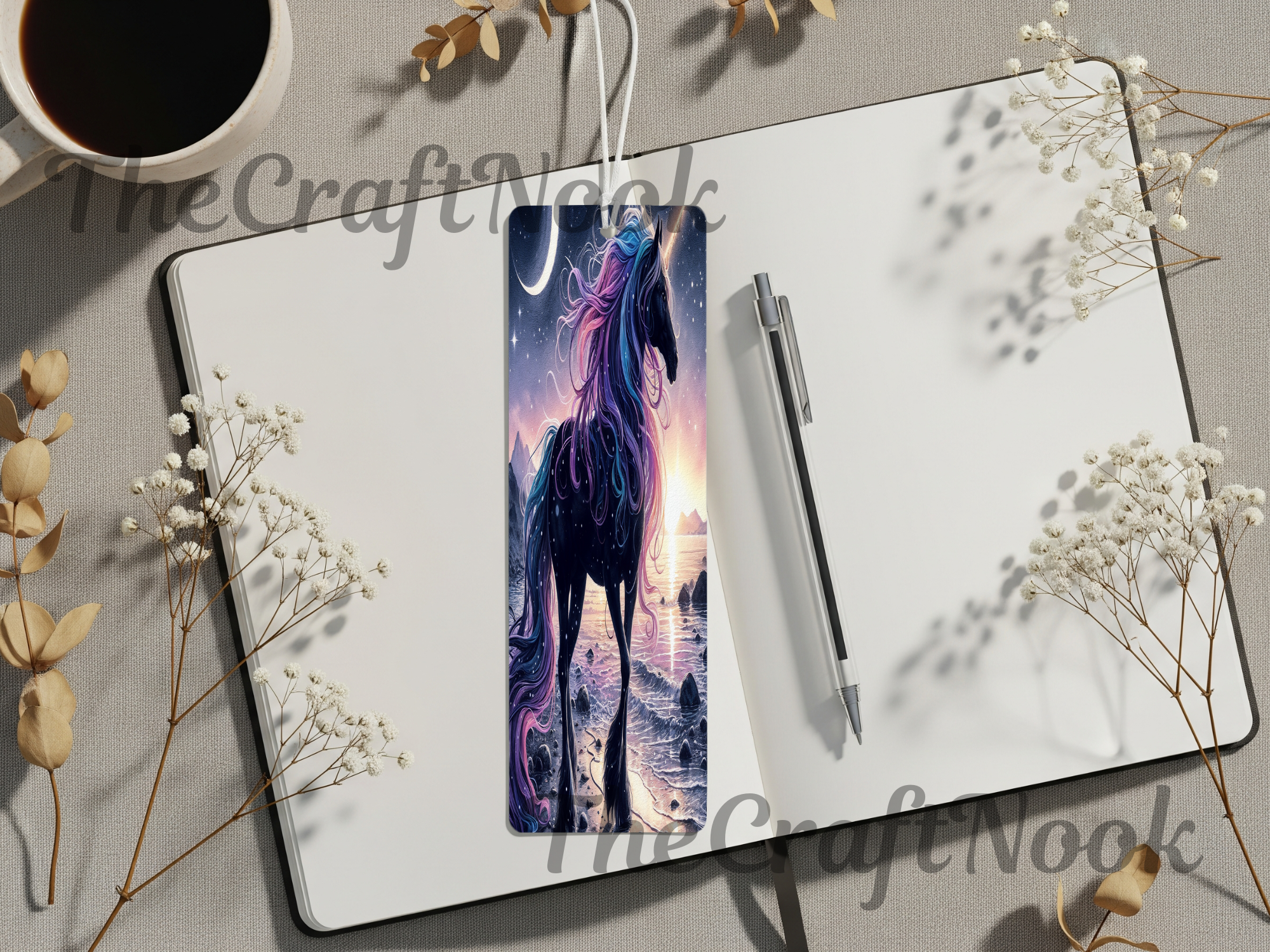 Aluminum Metal Bookmarks, Unicorn Images