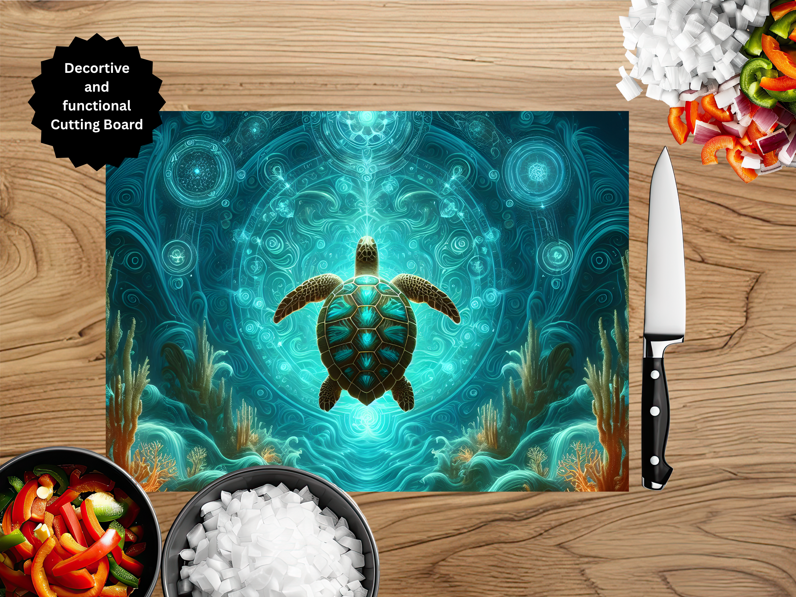 Sea Turtle Cutting Board