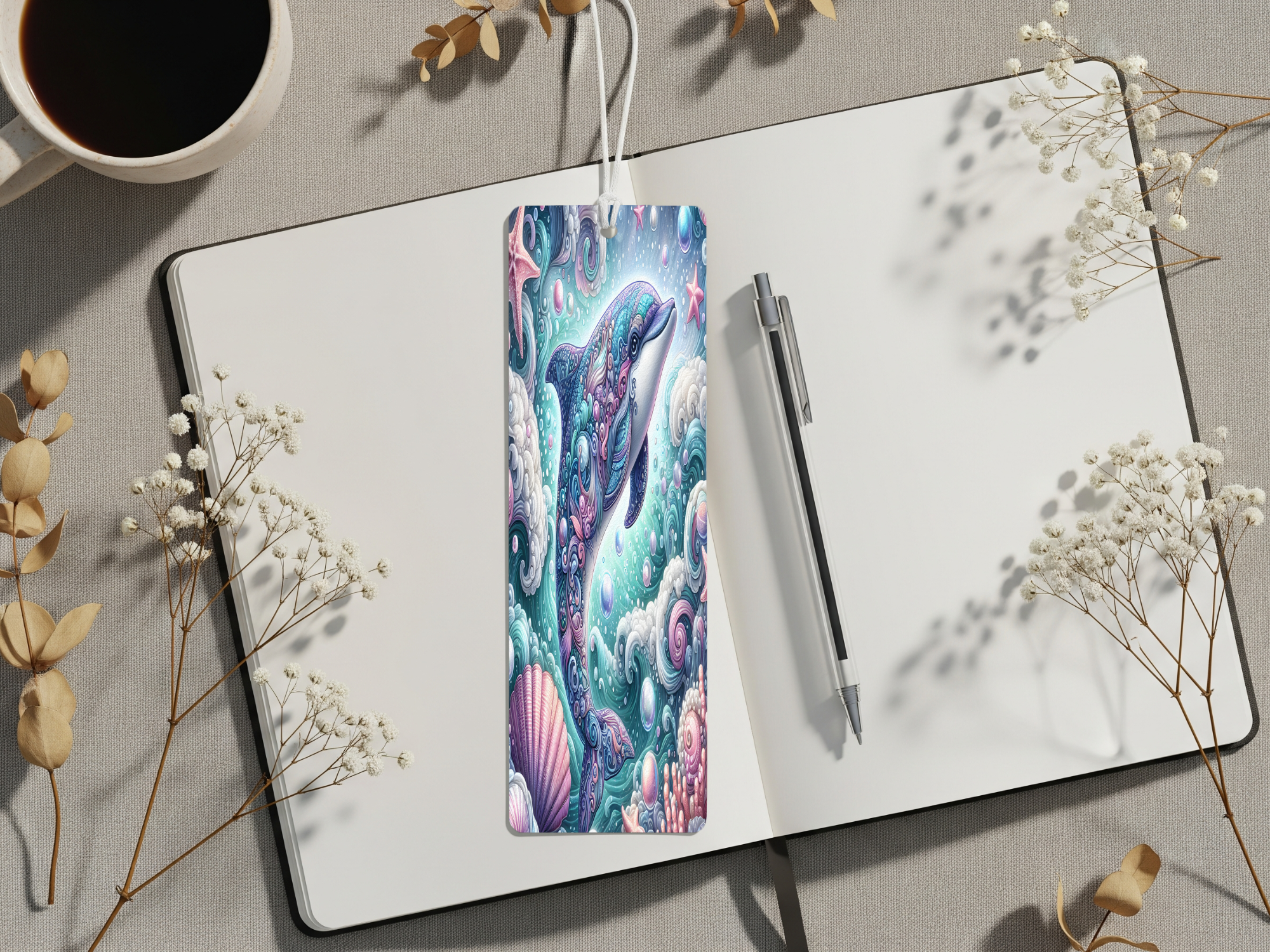 Aluminum Metal Bookmarks, Dolphin images. Make every chapter a splash!