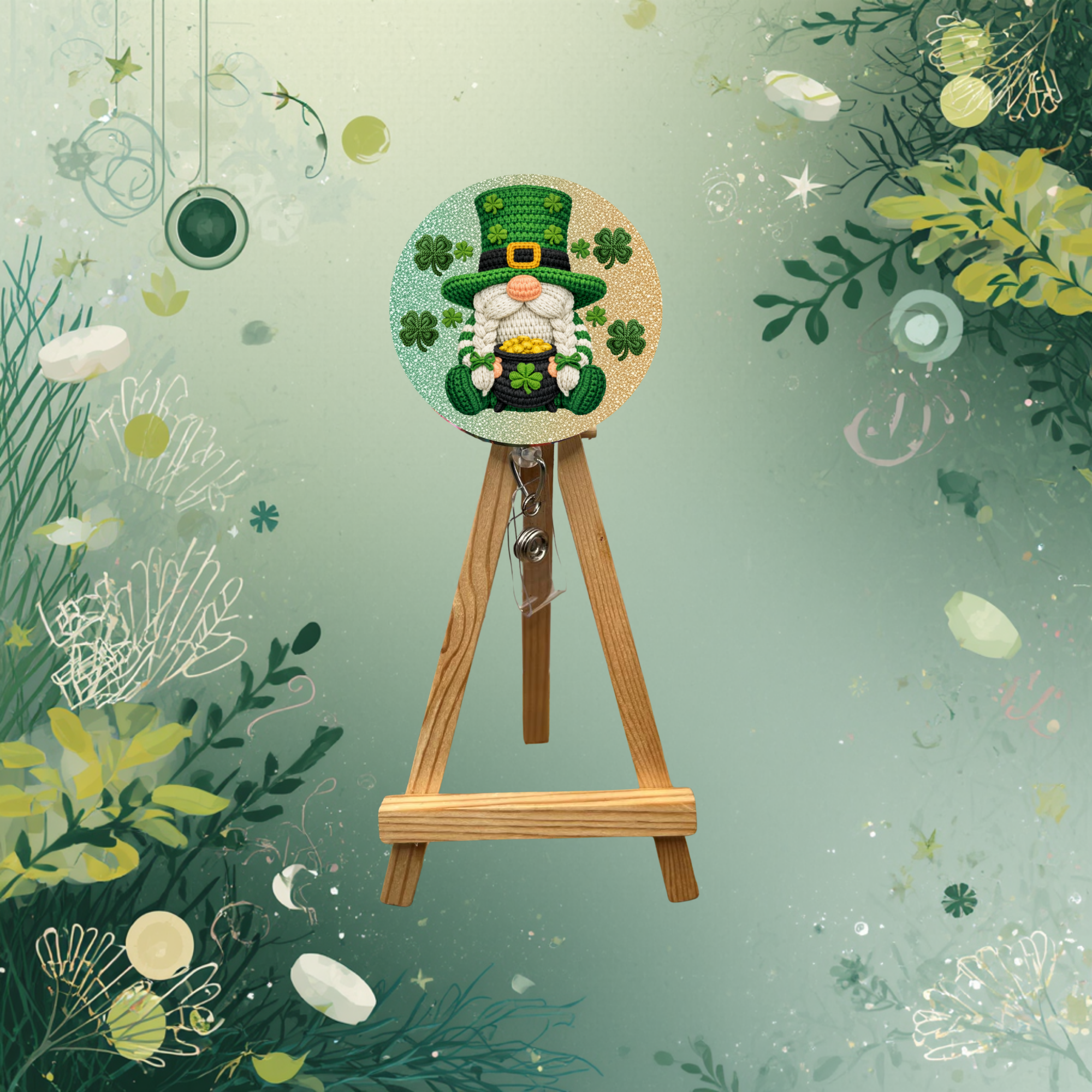 Lucky Charm Badge Pull for St. Patrick’s Day