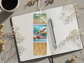 Aluminum Metal Bookmarks, Sea Turtle Images Bring a splash of the sea to every page
