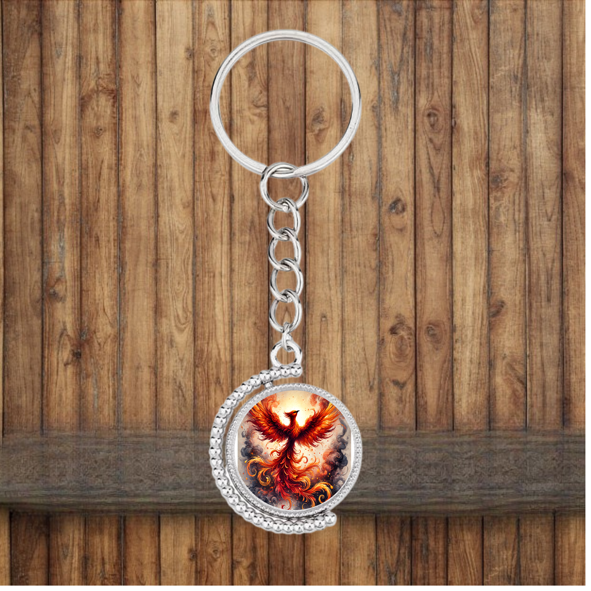 Phoenix Bezel Keychain