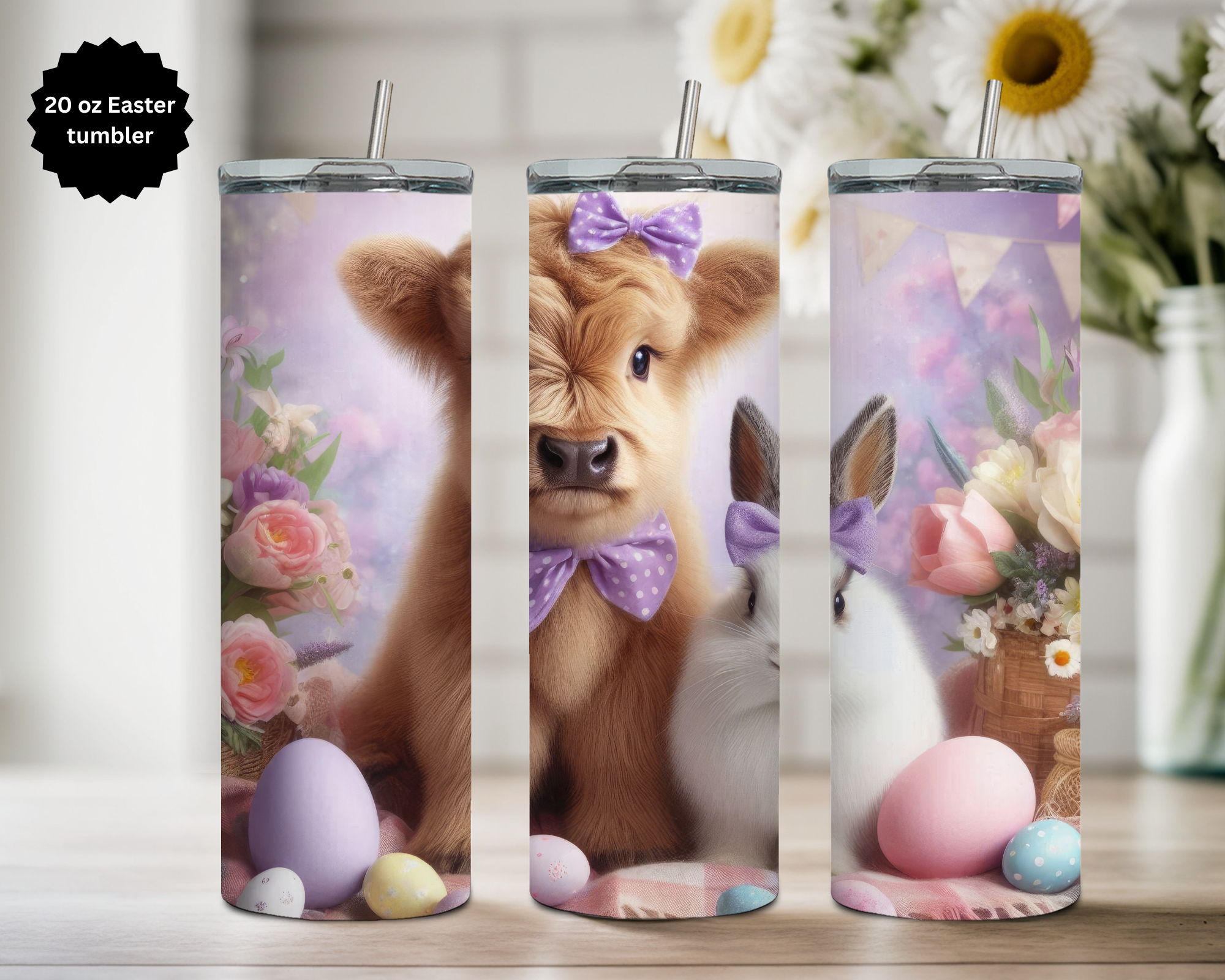 20 oz Easter Tumbler Collection. Multiple Images Available.