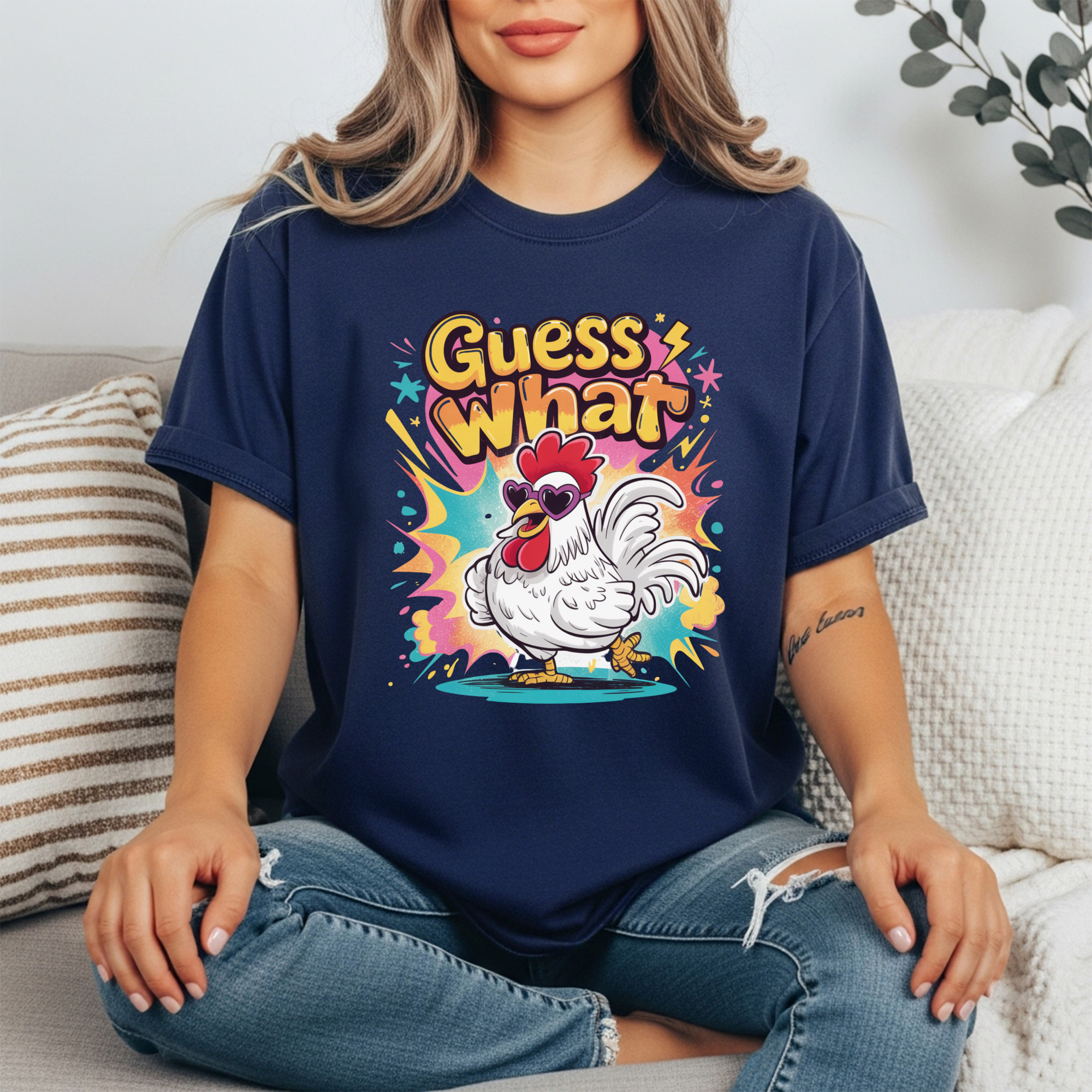 "Guess What? Chicken Butt!" Funny Graphic Tee