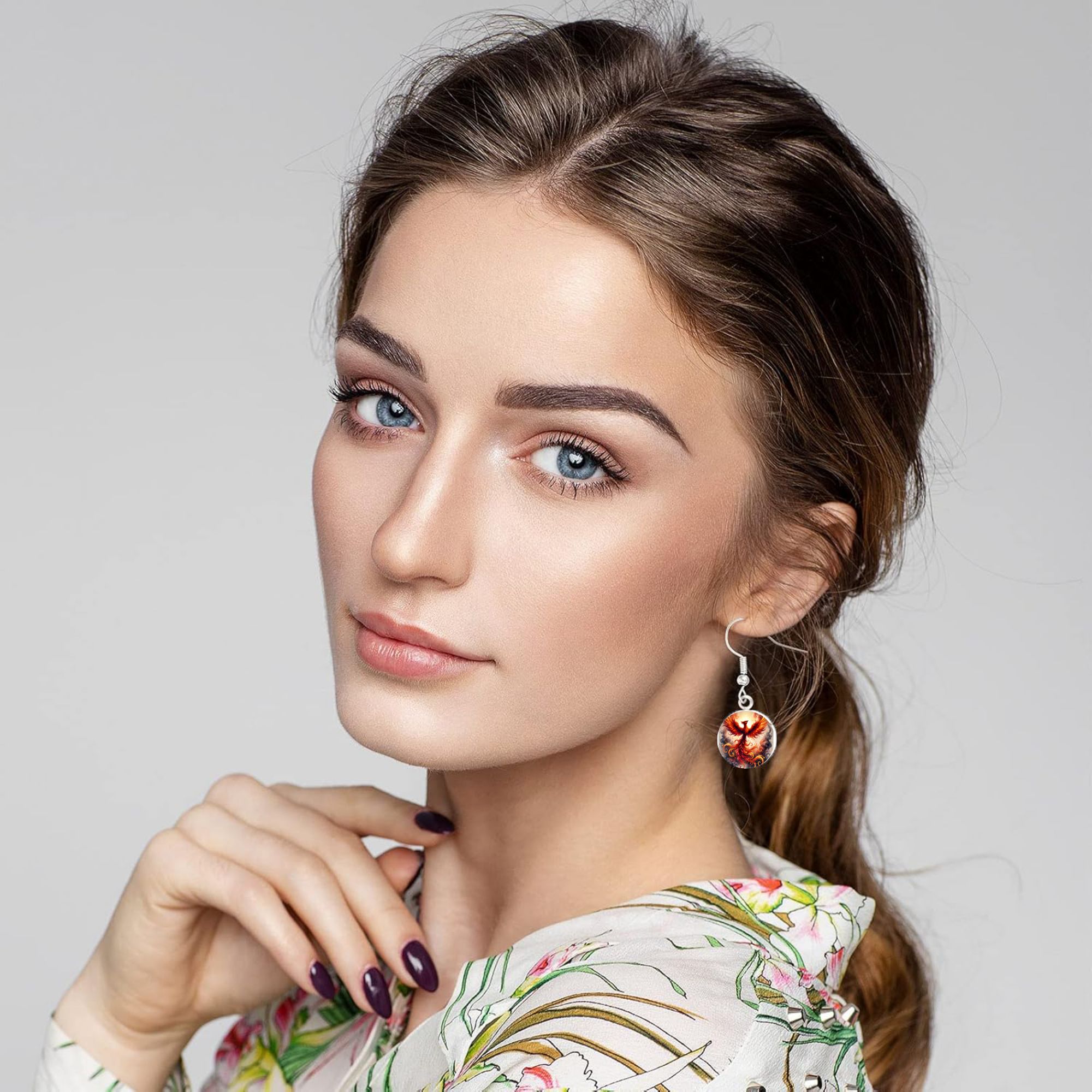 Phoenix Stud or Dangle Earrings