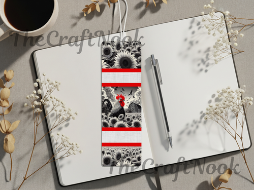 Aluminum Metal Bookmarks, Chicken Images