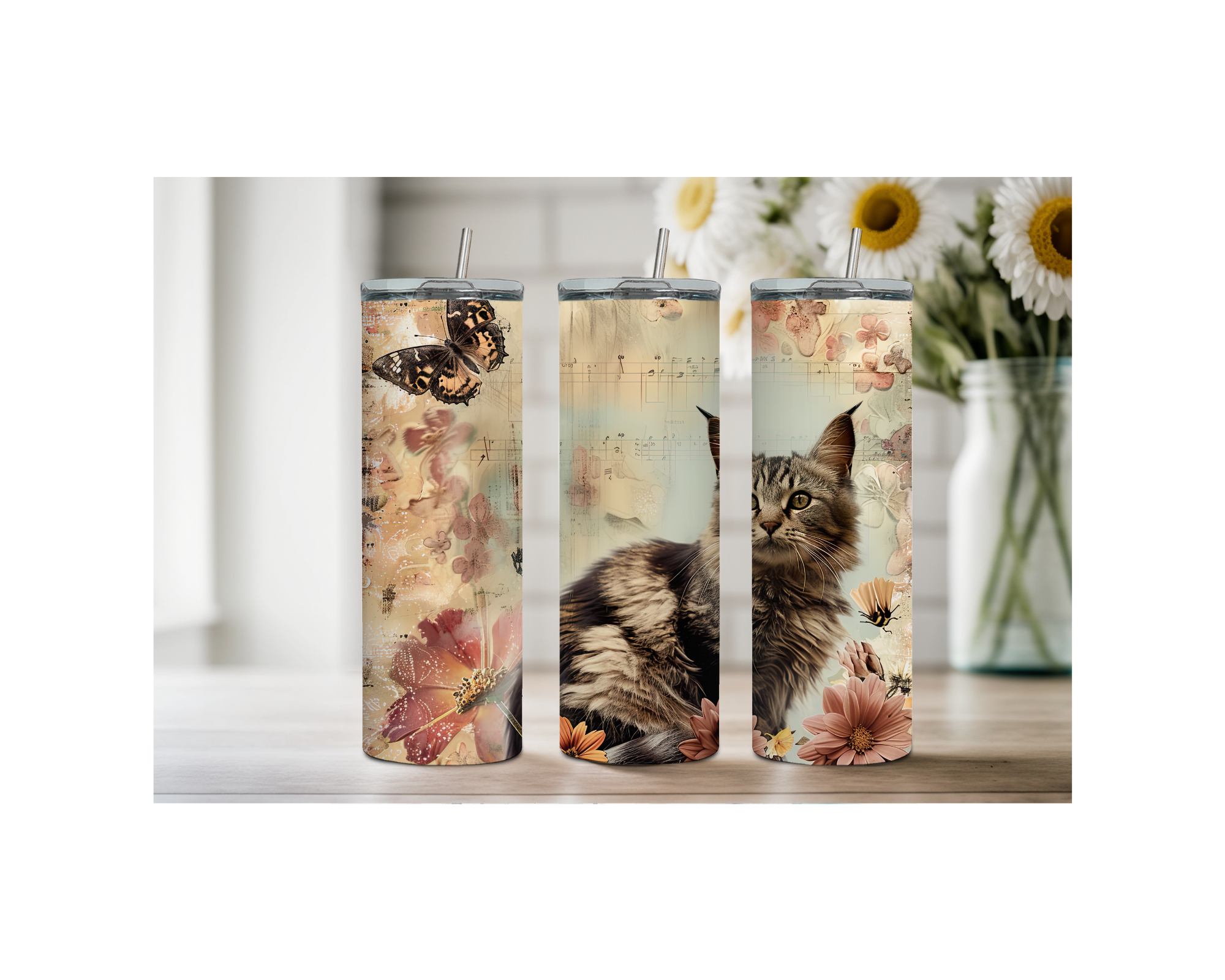 20 oz Sip with Cattitude tumbler