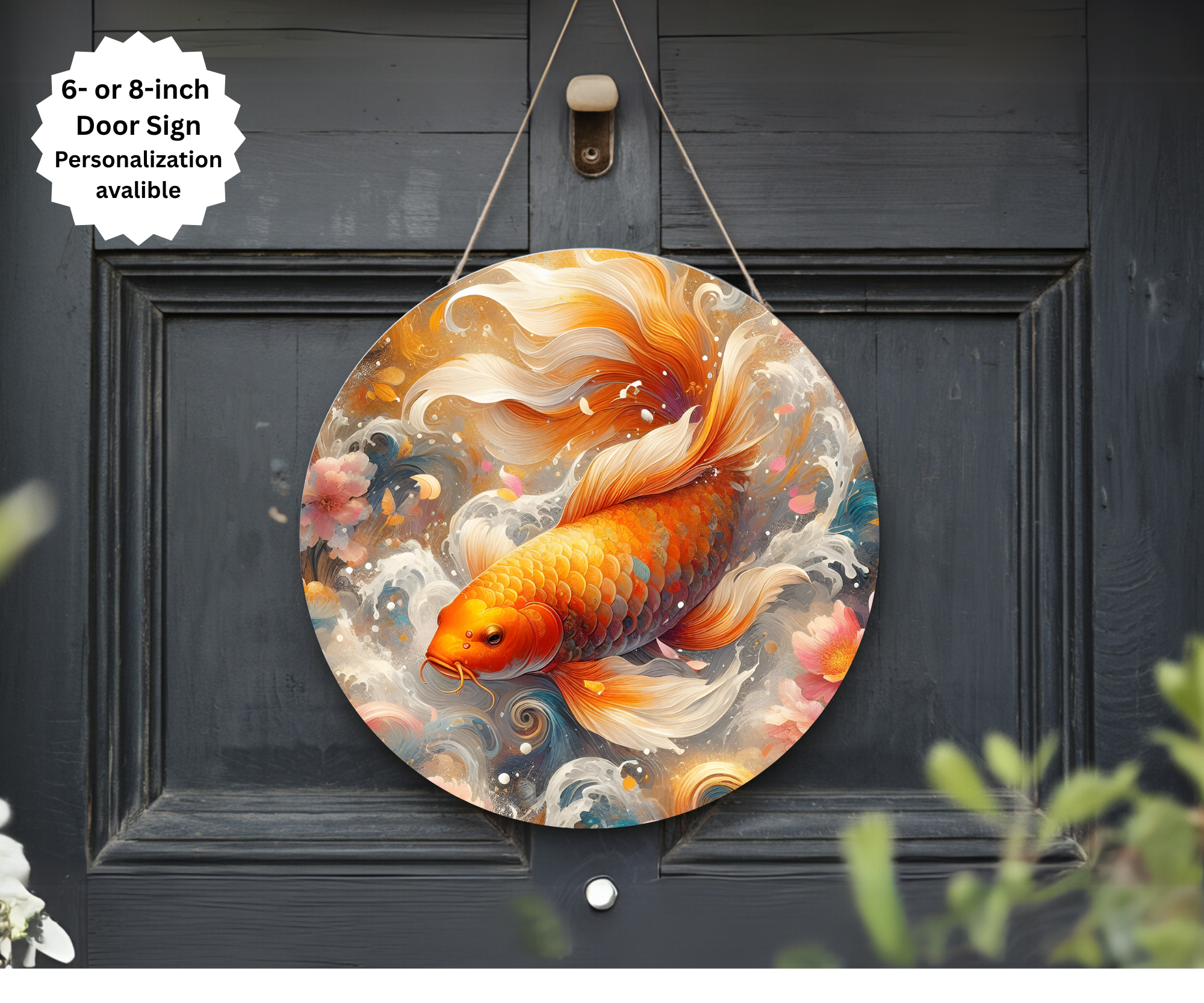 Koi Fish Door Signs