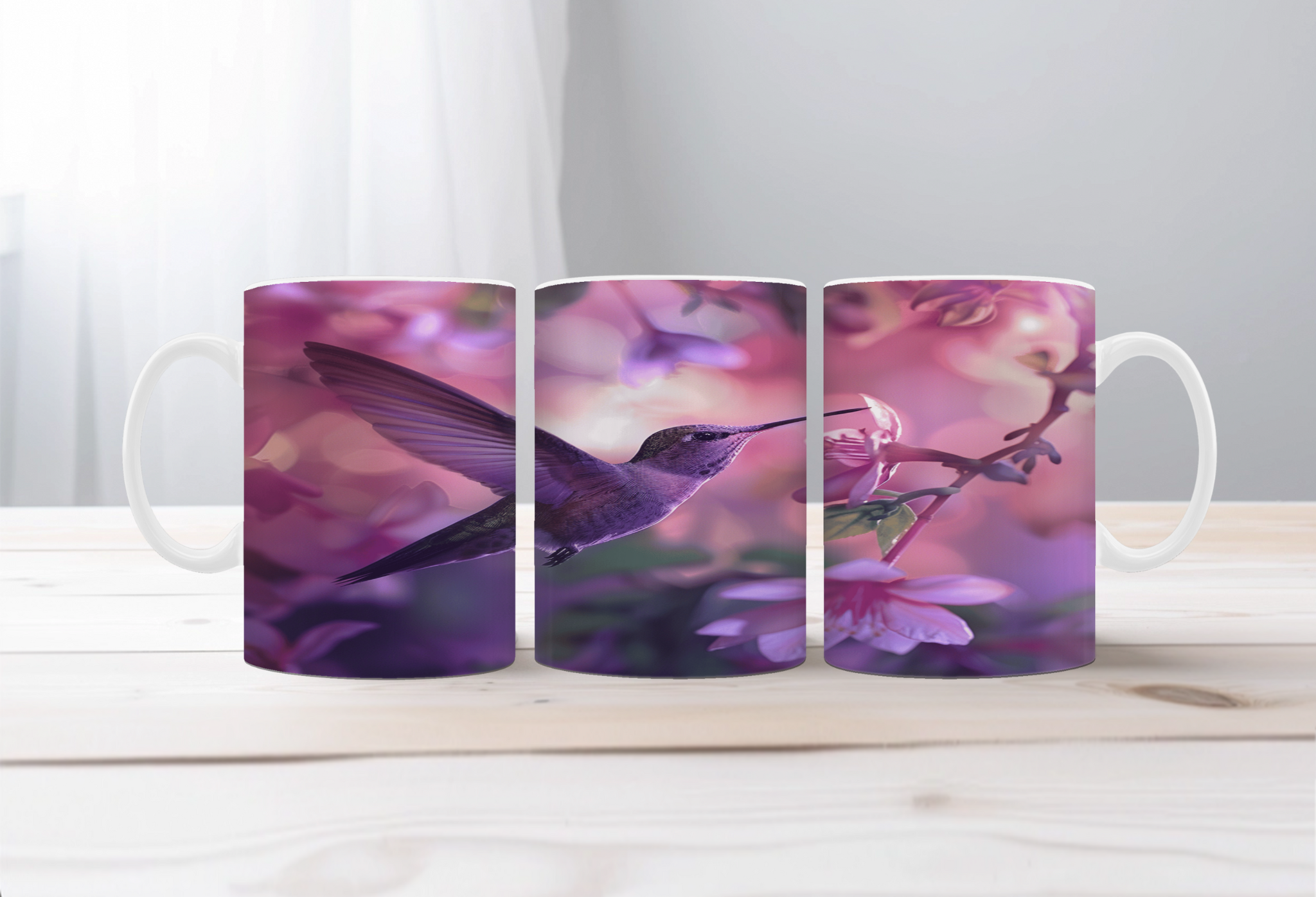Sip with a Little Flutter Hummingbird Mugs. Two Sizes and Multiple images to choose from.