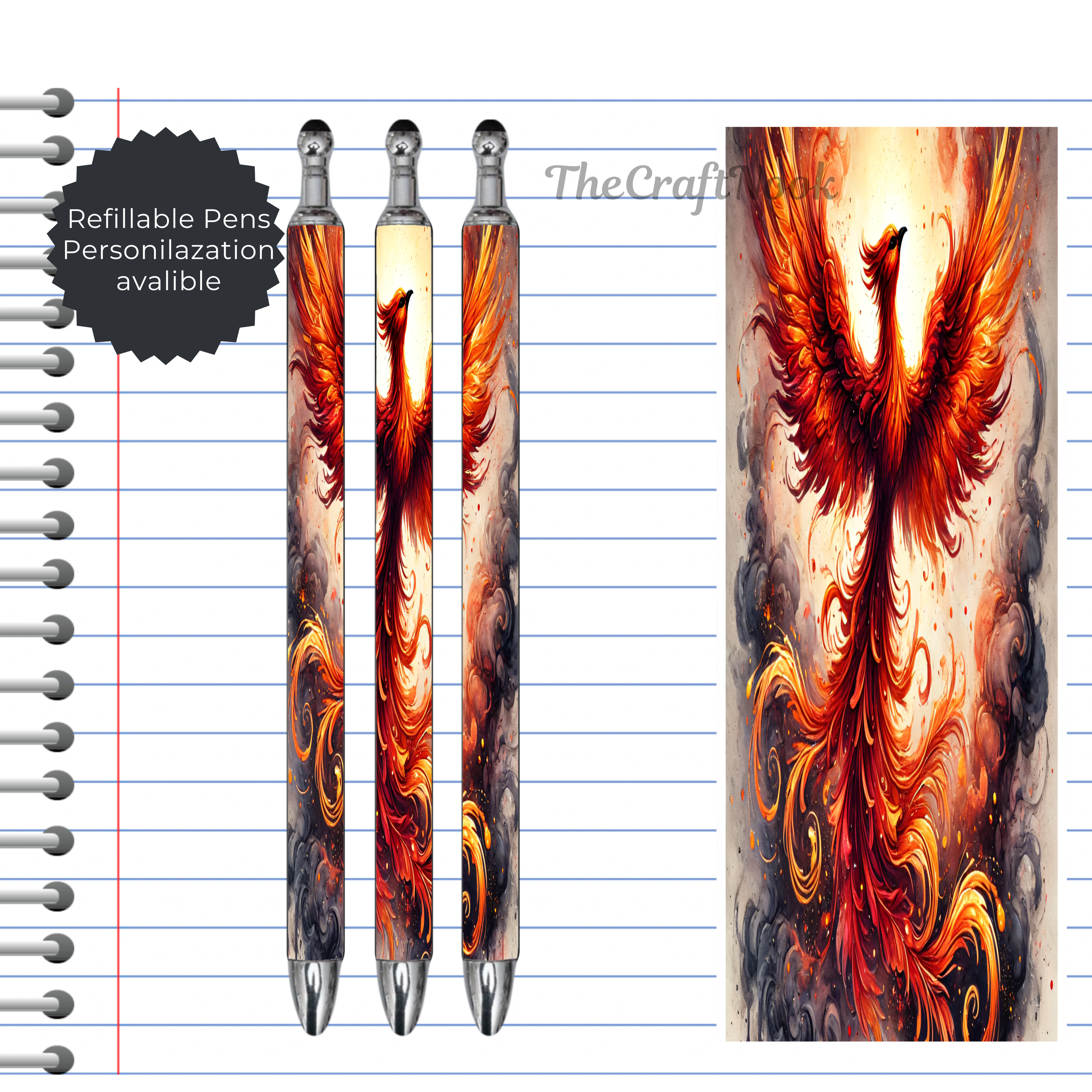 Phoenix Refillable Pens, multiple options and Images available.