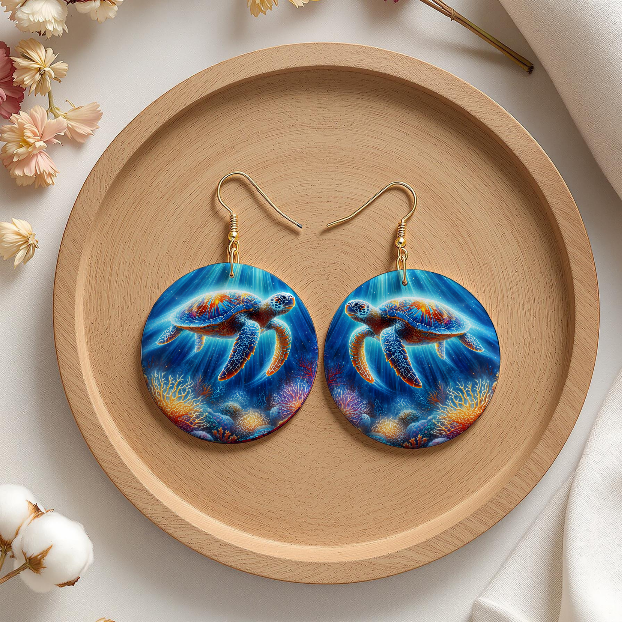 Sea Turtle Earrings — Choose Your Design