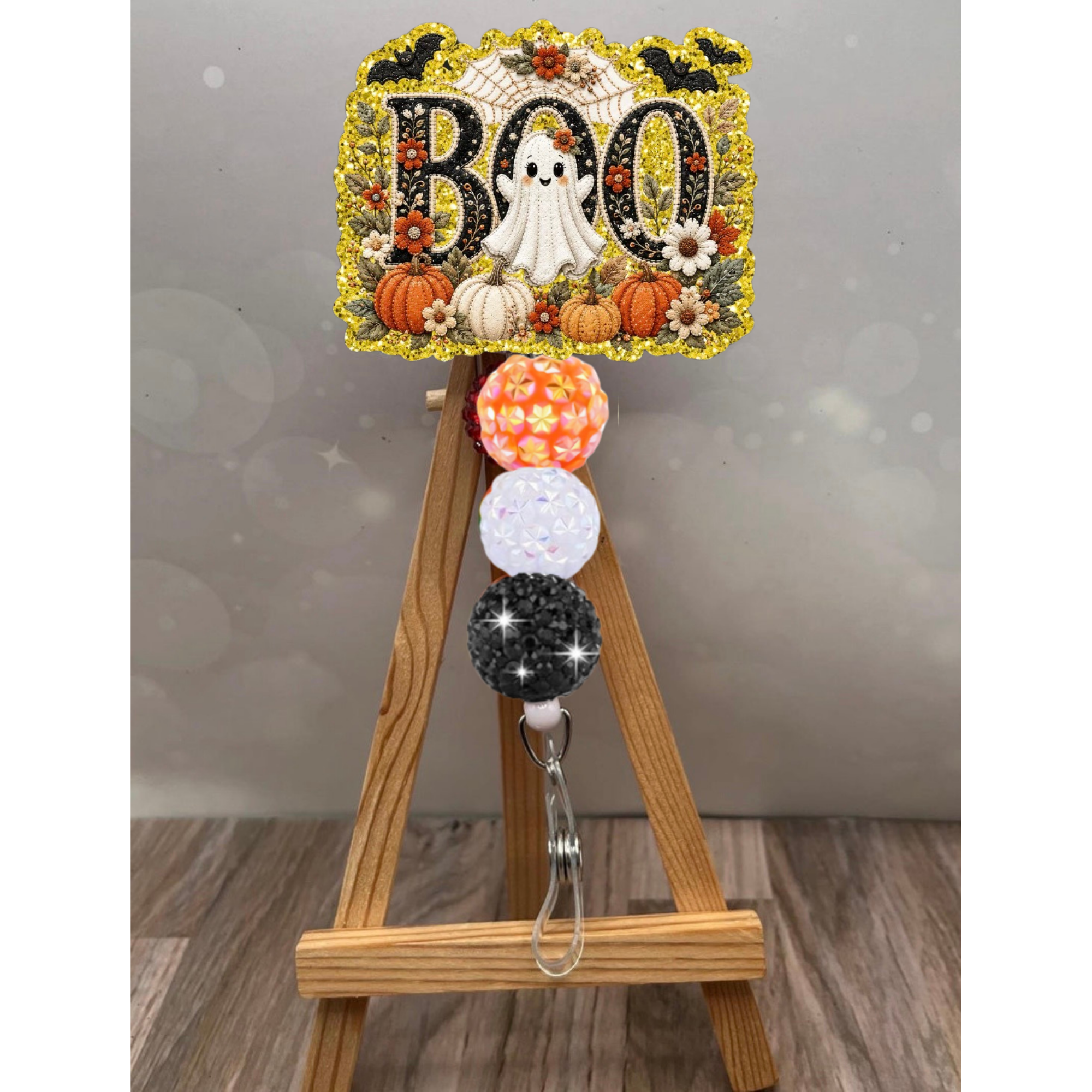 Little Boo Pumpkin Patch Badge Pull