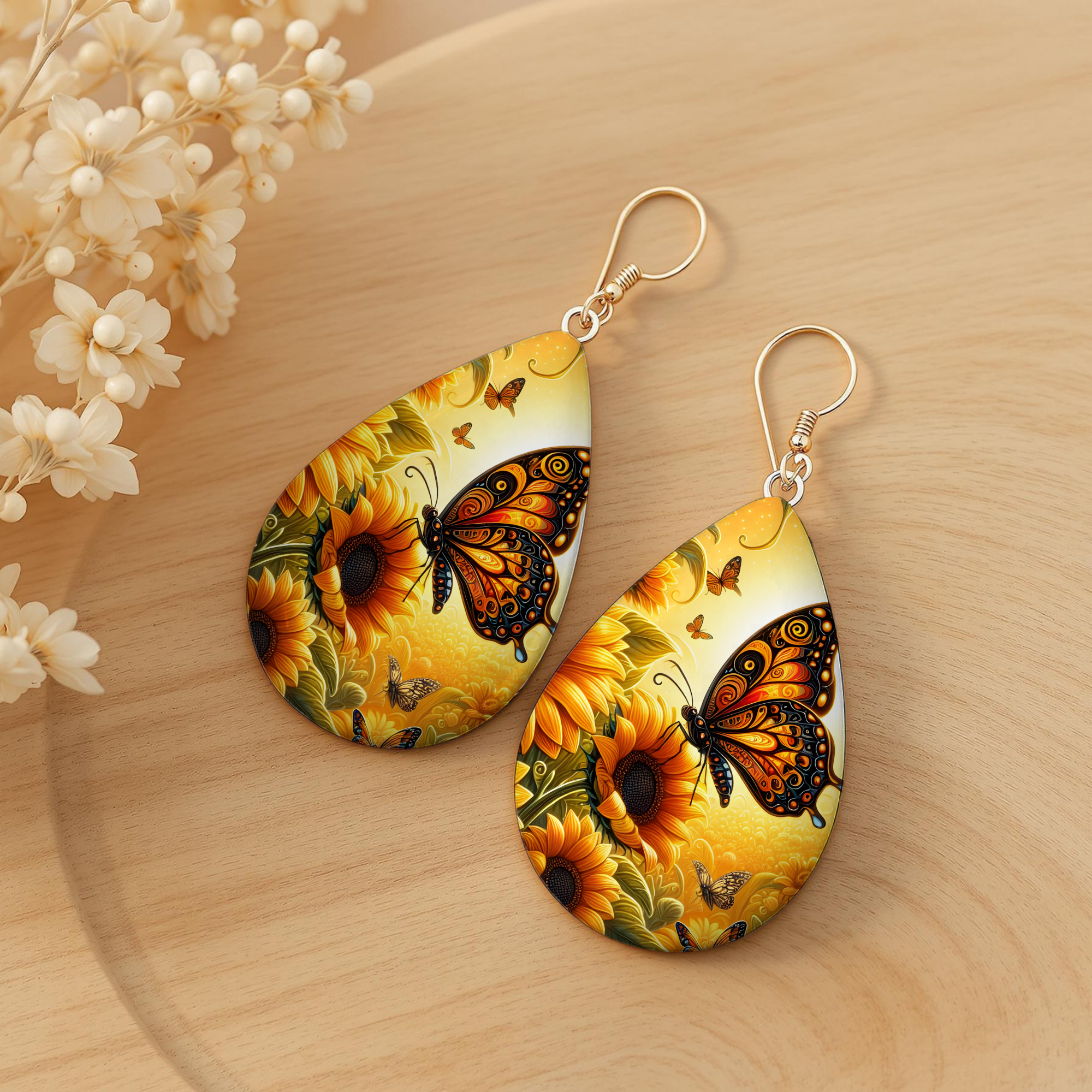 Butterfly Teardrop Earrings