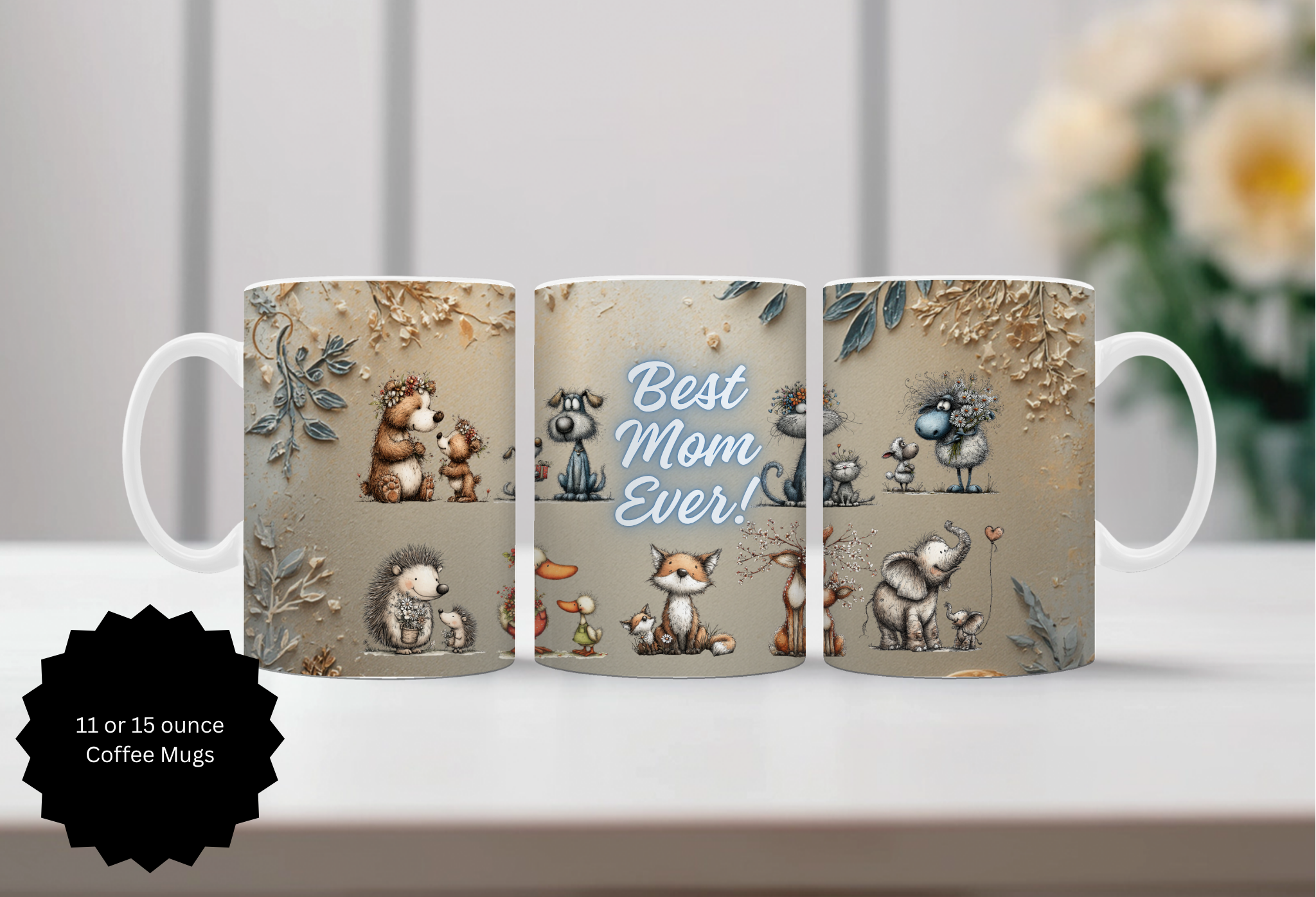 Mother's Day Mugs Human and Fur.