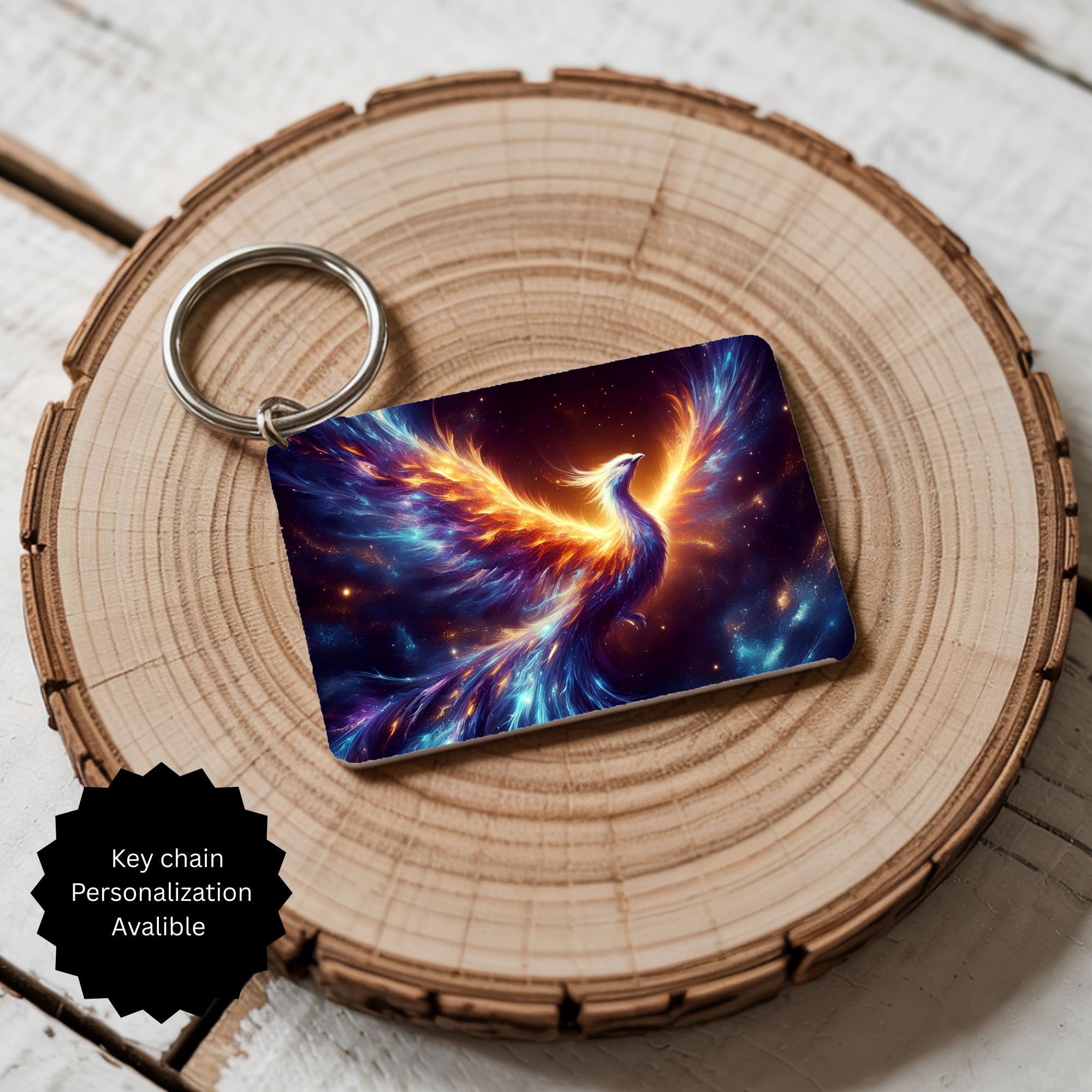 Phoenix Keychain - Mythical Fire Bird Accessory