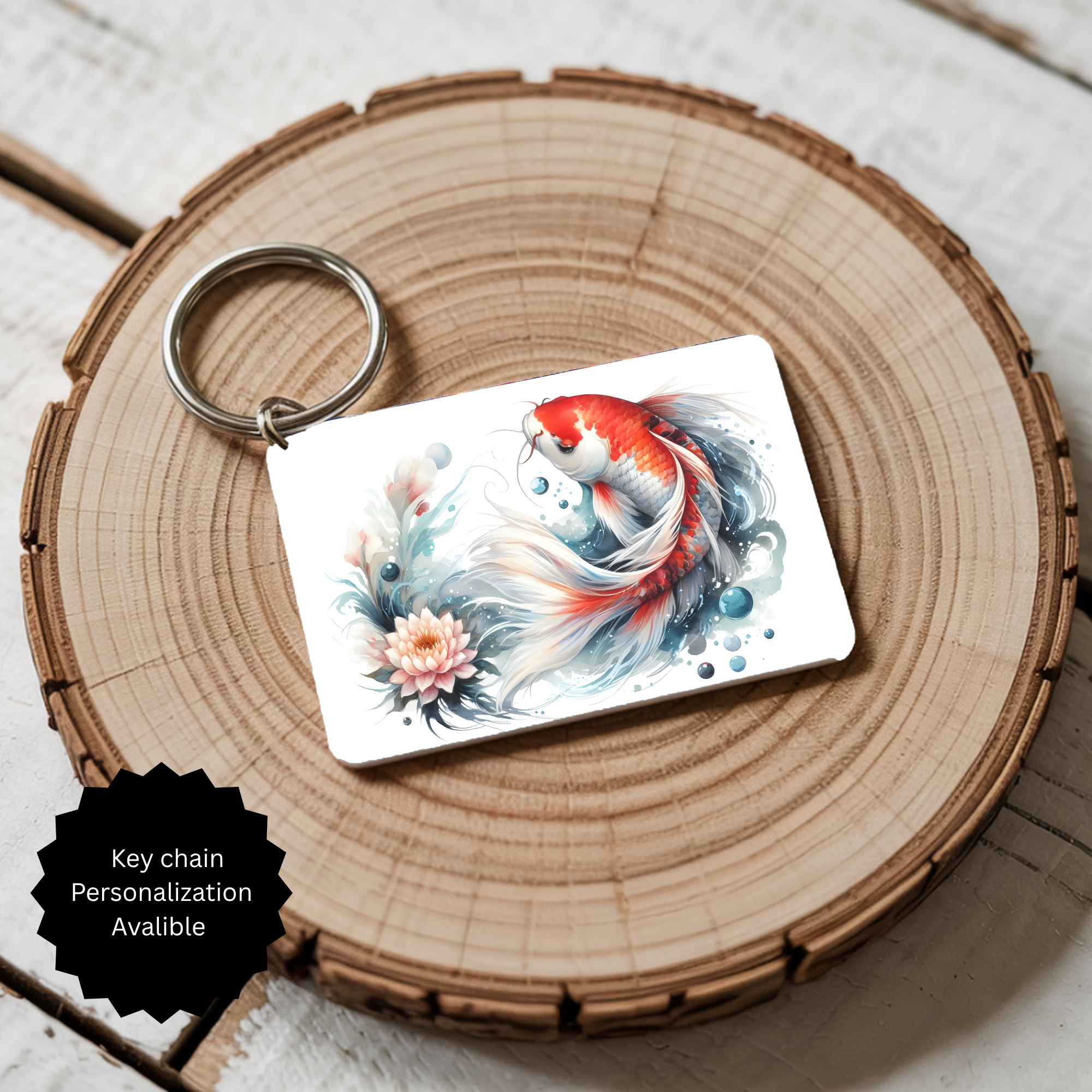 Koi Fish Keychain