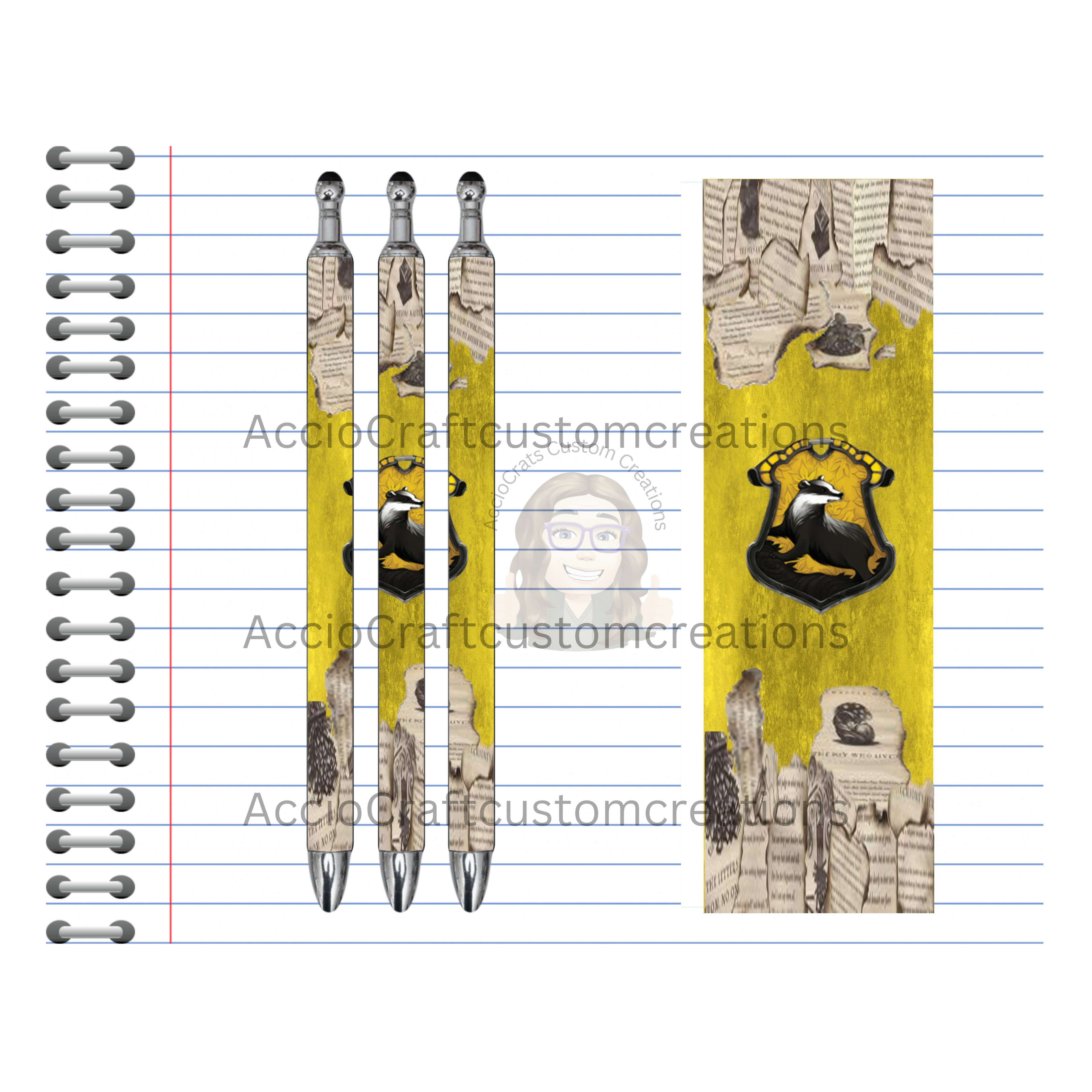 Refillable Pens, Wizard Images. Write with a little magic! ✨🪄Multiple options and Images available.