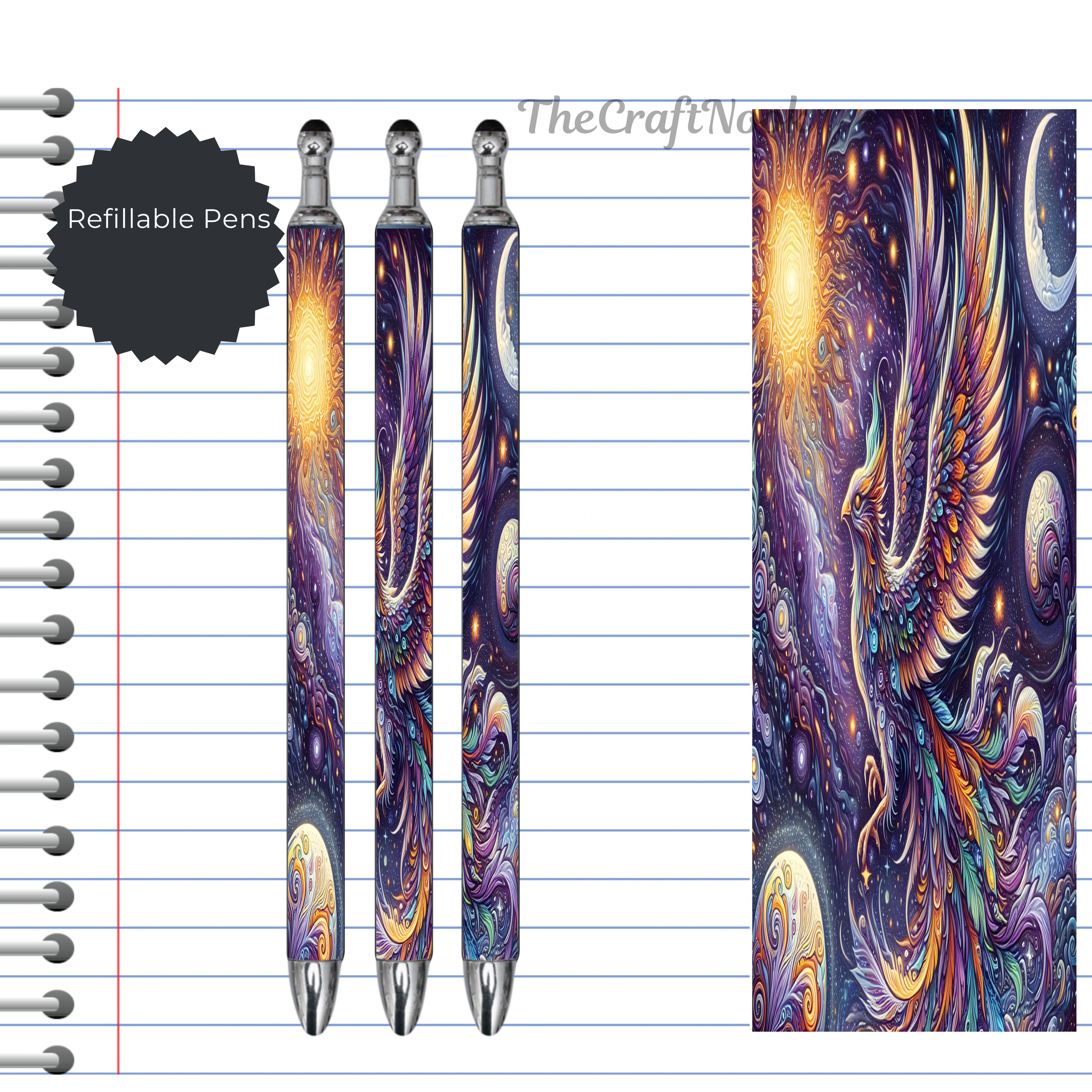 Phoenix Refillable Pens, multiple options and Images available.