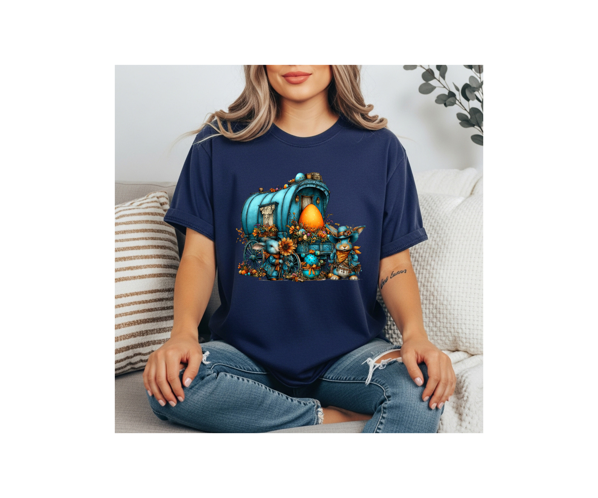 Whimsical Western Easter Stagecoach