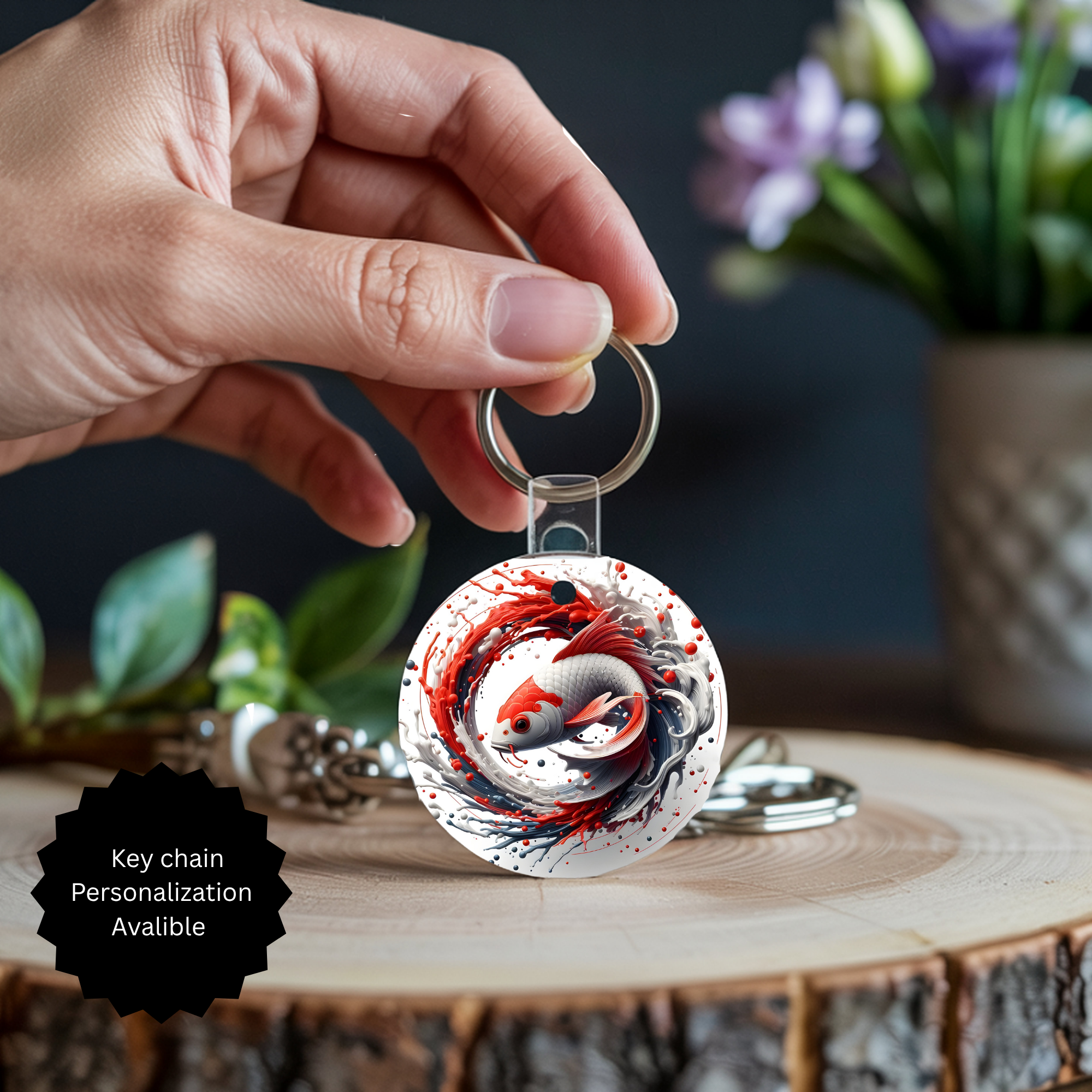 Koi Fish Keychain