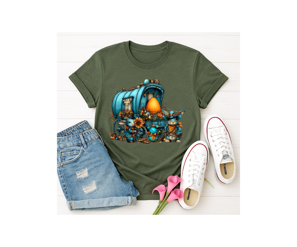 Whimsical Western Easter Stagecoach